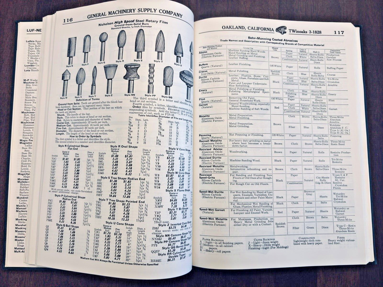General Machinery Supply Company Industrial Oakland California CA 1959