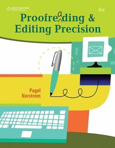 Proofreading and Editing Precision – Paperback, by Pagel Larry – Very Good o
