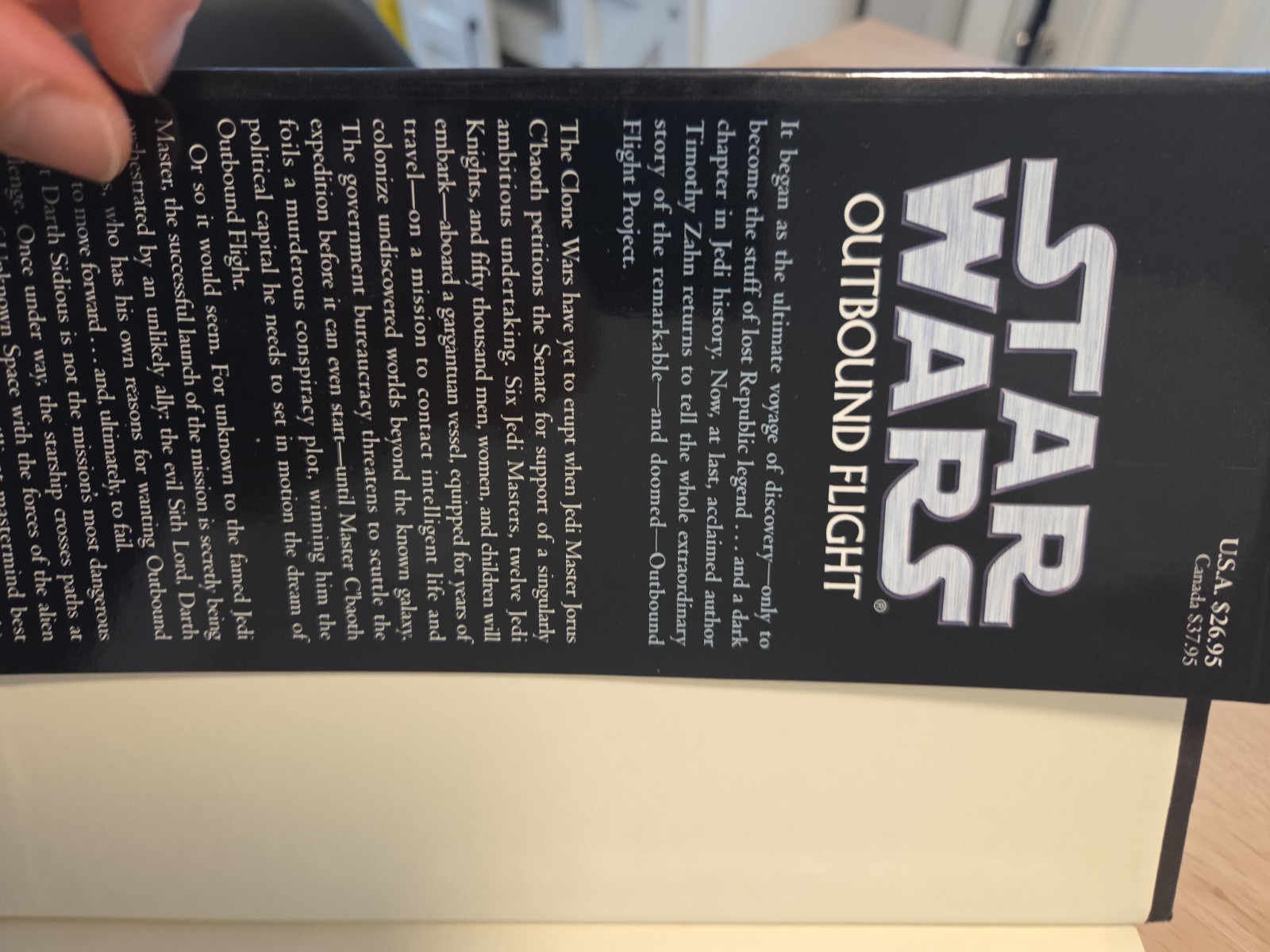 Star Wars Outbound Flight by Timothy Zahn (2006, HC, DJ) 1st/1st Edition
