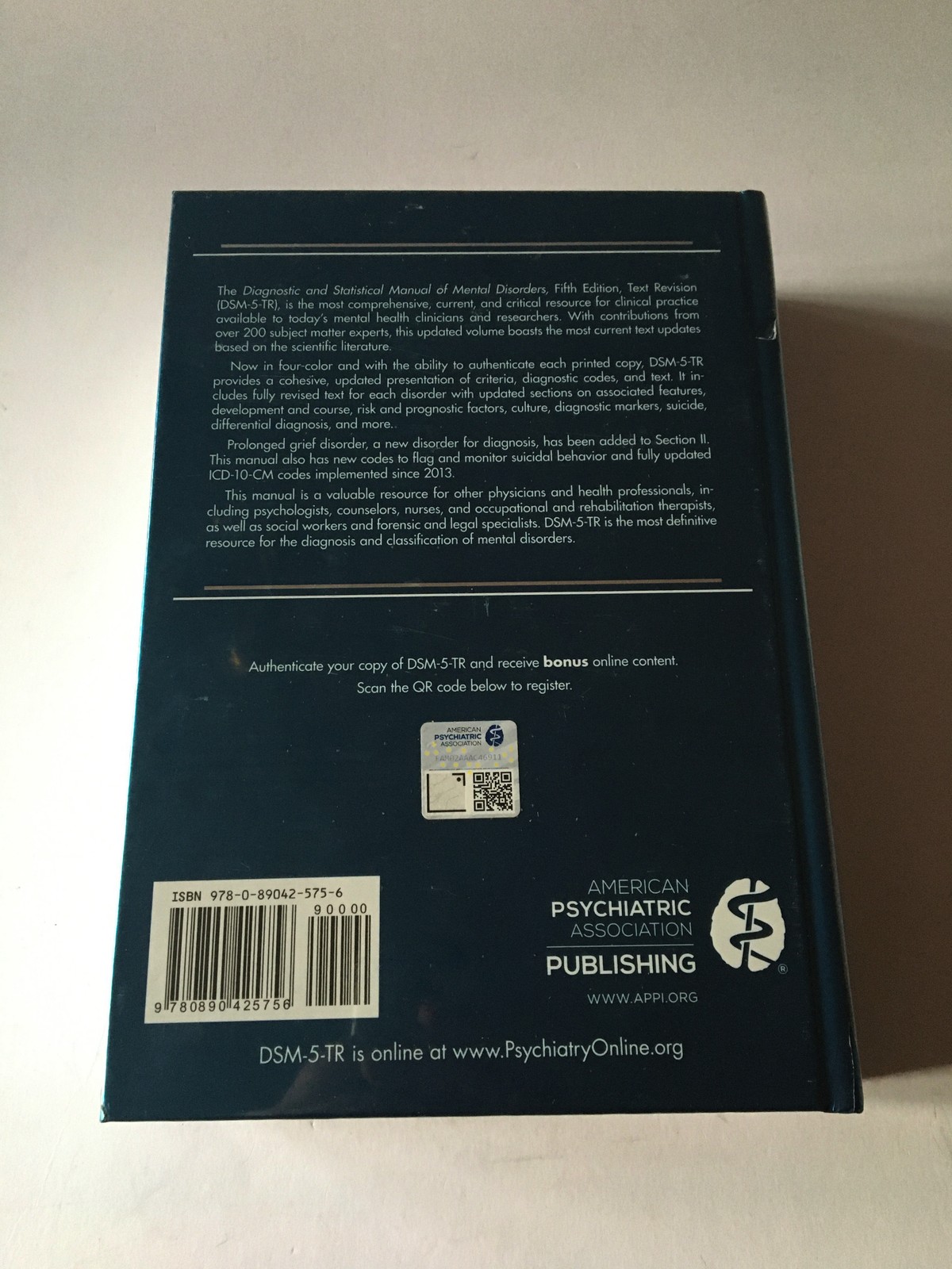 Diagnostic and Statistical Manual of Mental Disorders, Text Revision (DSM-5-TR™)