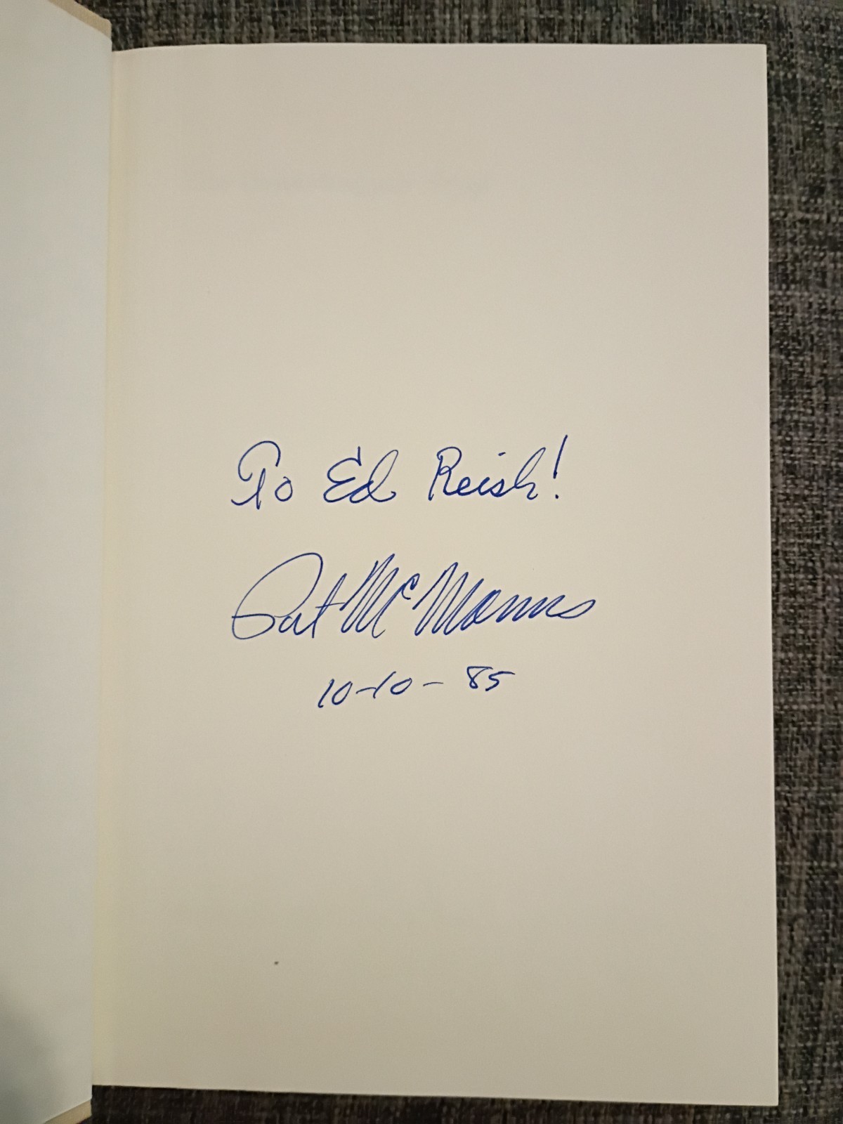 Patrick F. McManus GRASSHOPPER TRAP ,Signed