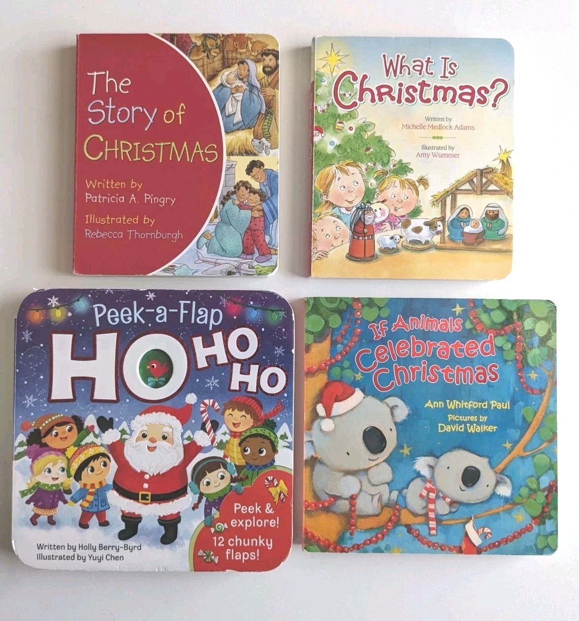 The Story of Christmas, What Is Christmas?, Peek-a-Flap Ho Ho Ho, Board Book, A…