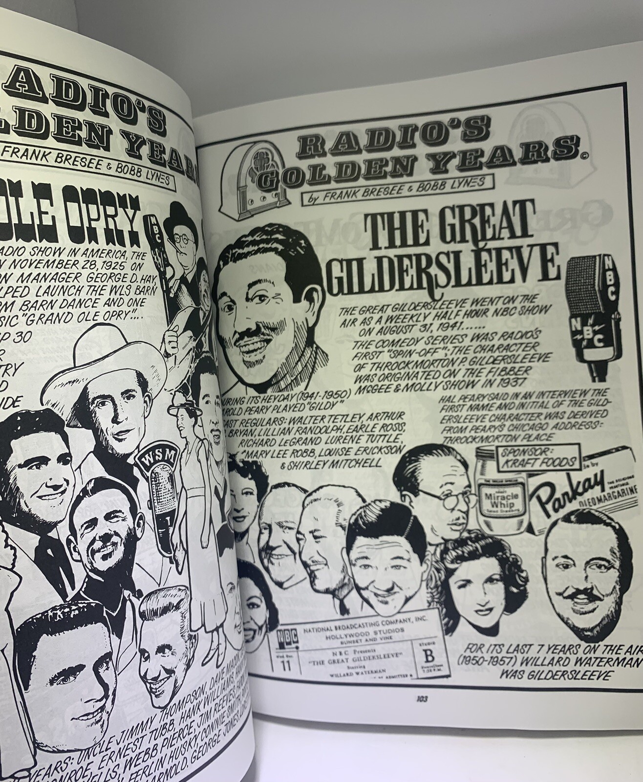 Radio’s Golden Years Shows Stars Book Frank Bresee Bobb Lynes 264 Pages 1999 NOS