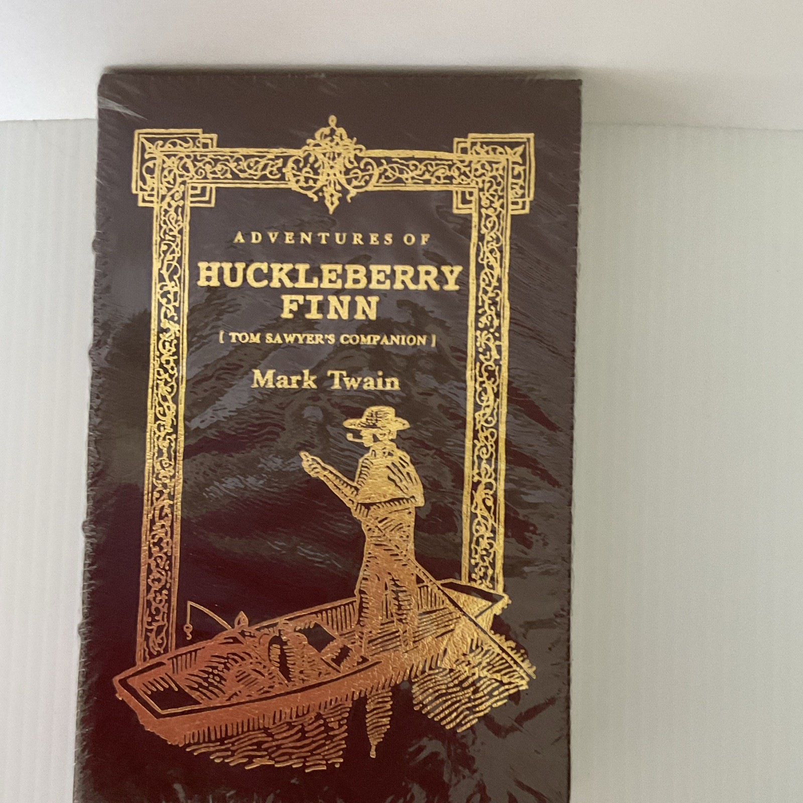 Leather Bound Adventures of Huckleberry Finn by Mark Twain Hardcover, English