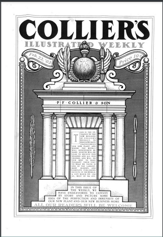 COLLIER’S WEEKLY MAGAZINE 1900S 491 Unique Issue Collection On USB Flash Drive