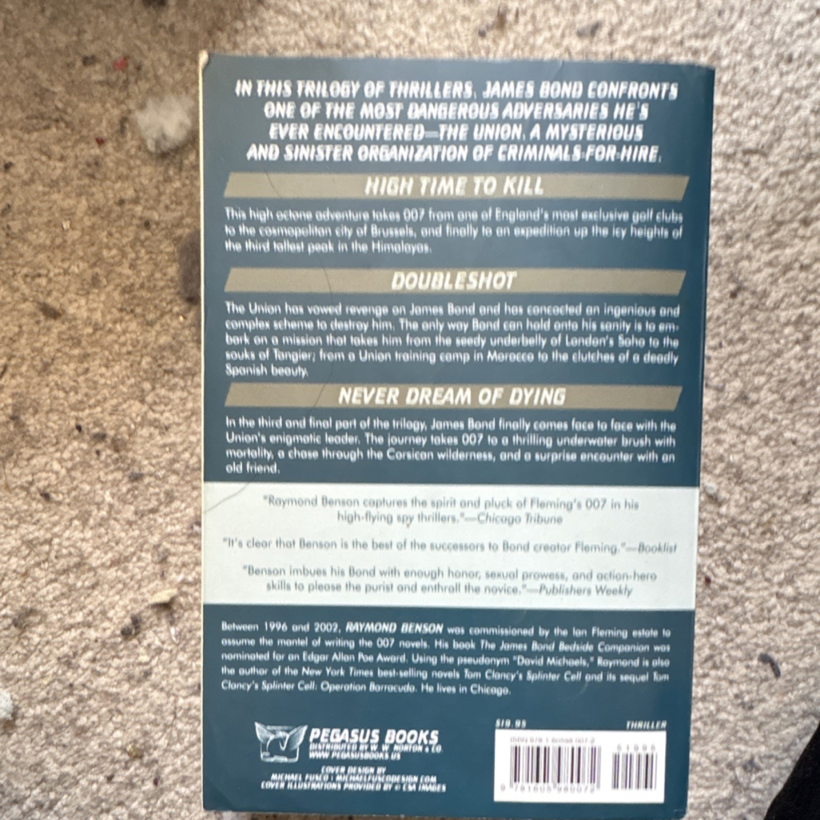 Pegasus Books James Bond Ser. Union Trilogy Raymond Benson Paperback Espionage