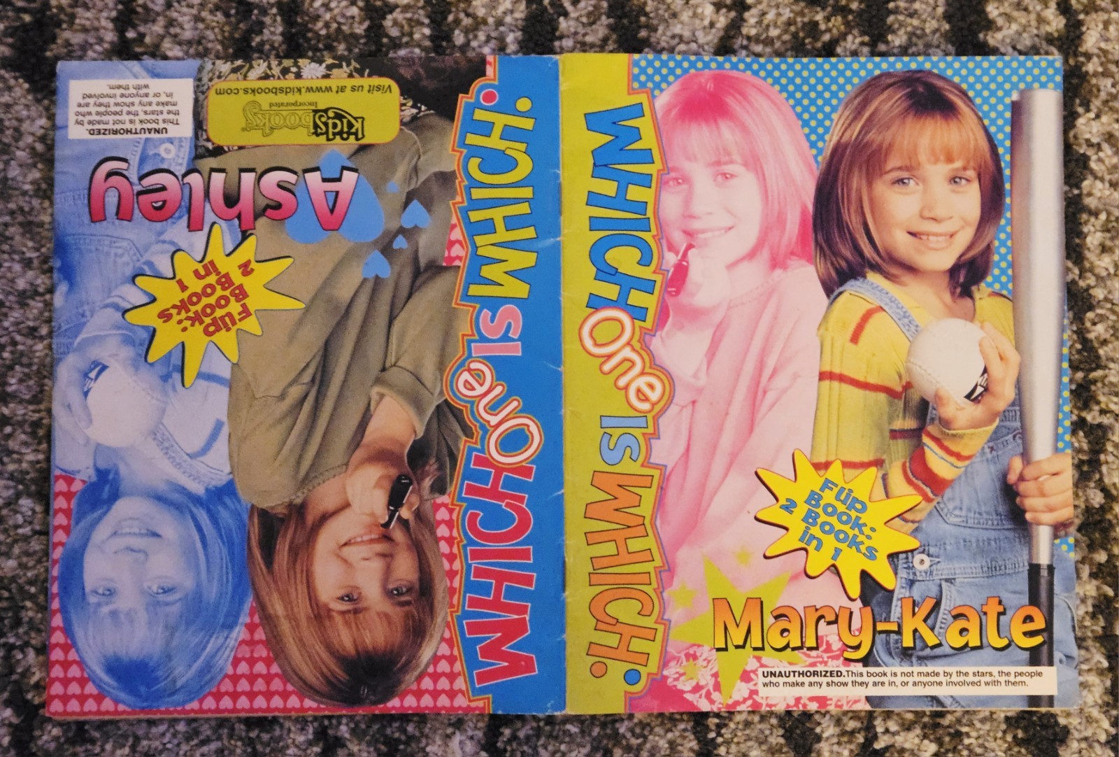 Mary Kate & Ashley Olsen Twins Flip Book 1999 Which One Is Which 90s Y2K
