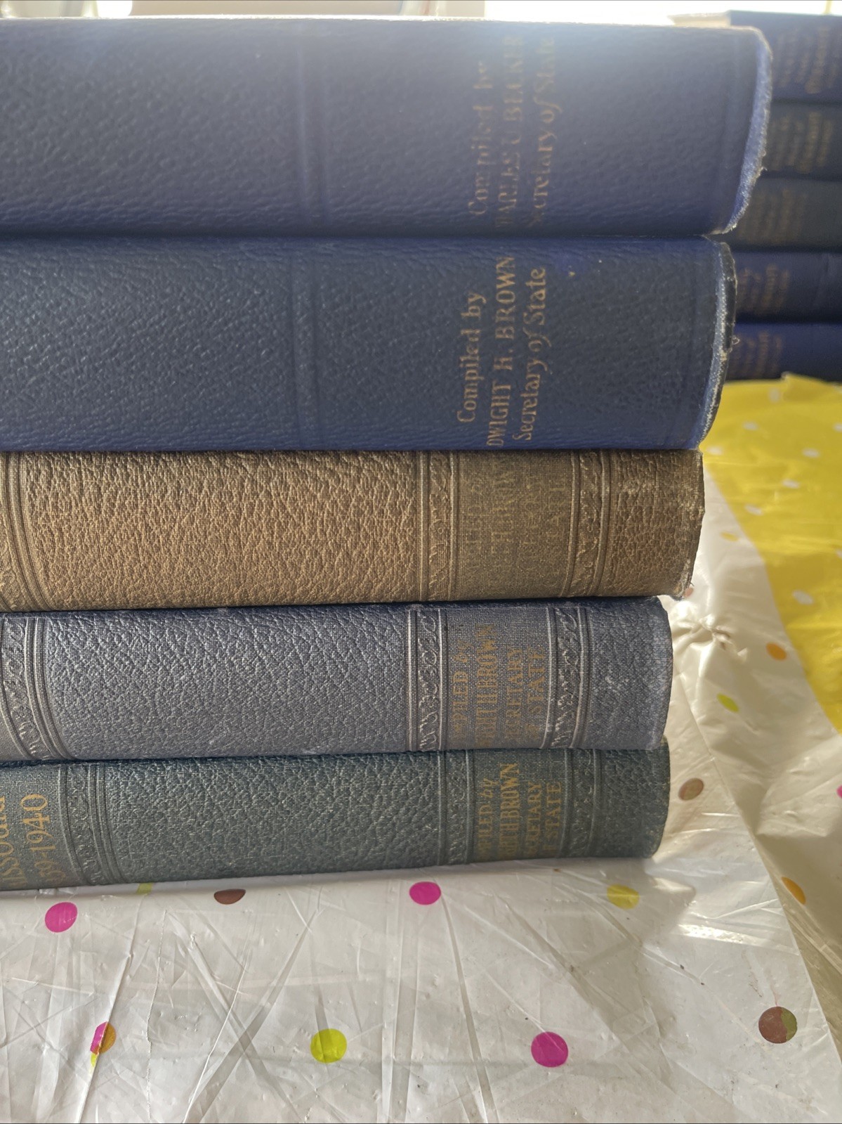 1931 – 1940 Official Manual State Missouri blue book Charles Becker 5 Book Lot