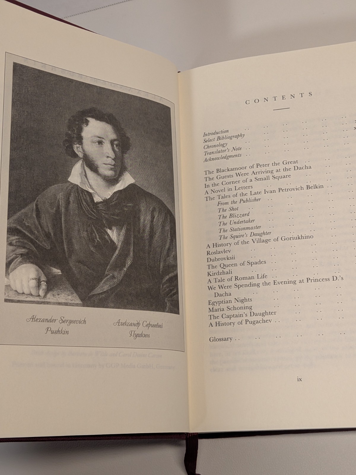 Alexander Pushkin: The Collected Stories Everymans Library Edition Hardcover