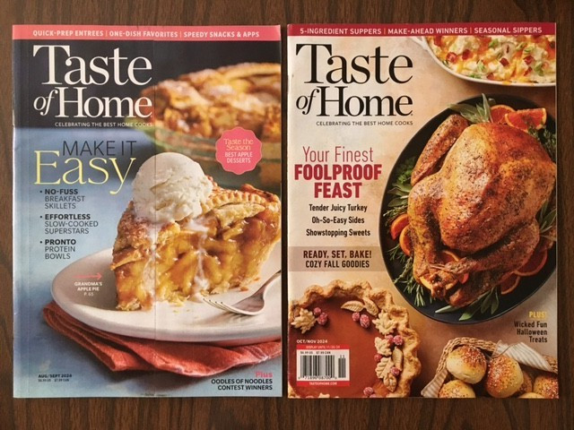 Taste of Home Magazine 2020, 2021, 2022, 2023, 2024, 2025 Lot of 28