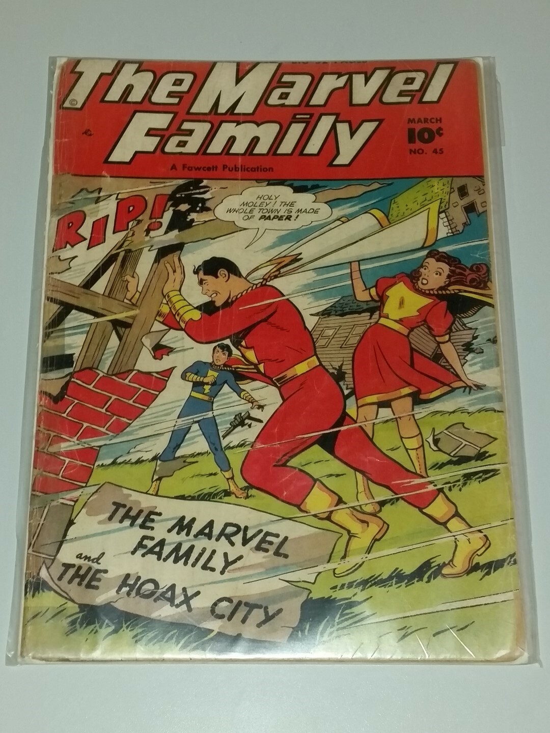 MARVEL FAMILY #45 G+ (2.5) FAWCETT CAPTAIN MARVEL JR MARCH 1950 < **