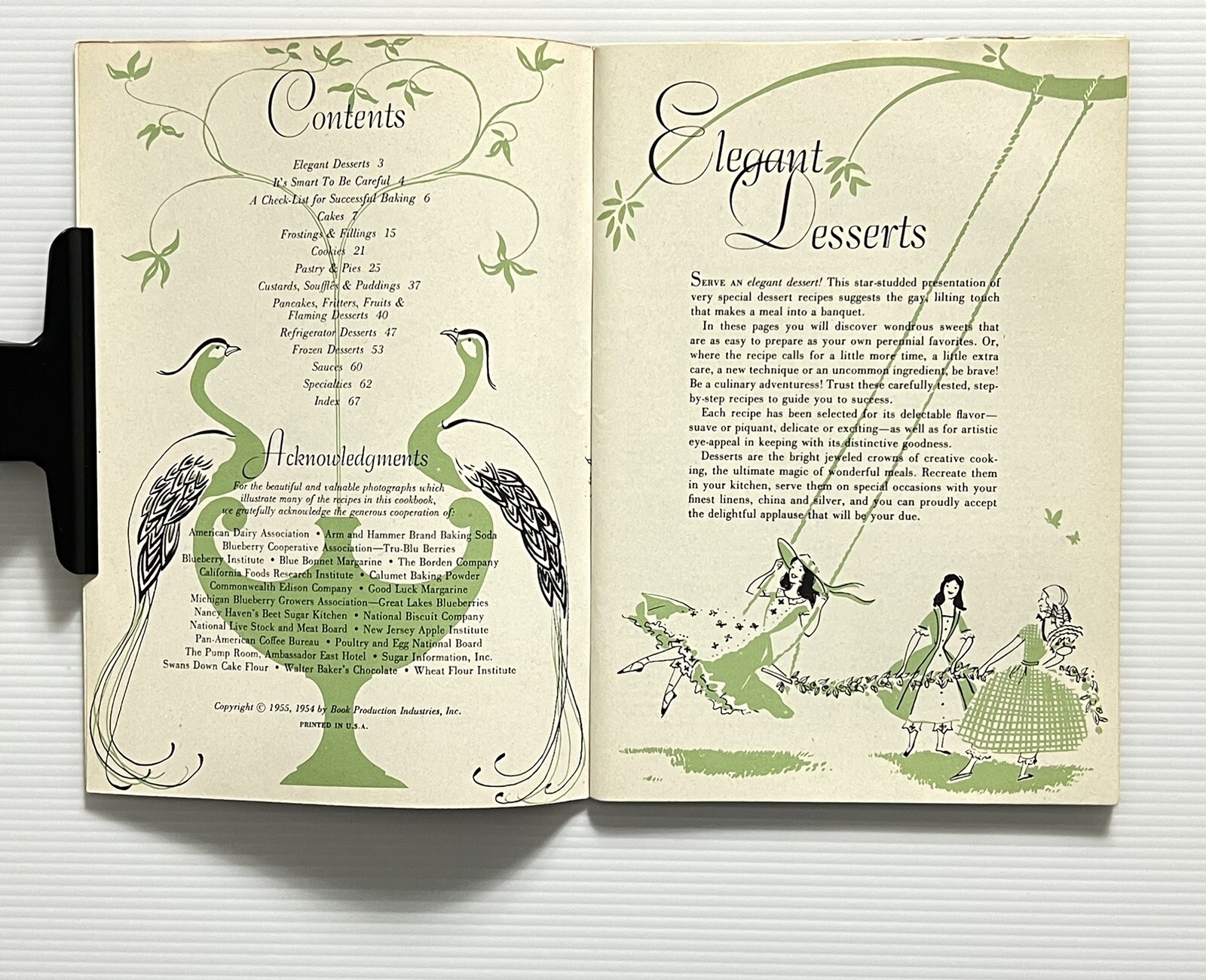 Elegant Desserts by Culinary Arts Institute Cookbook No. 109 PB 1955