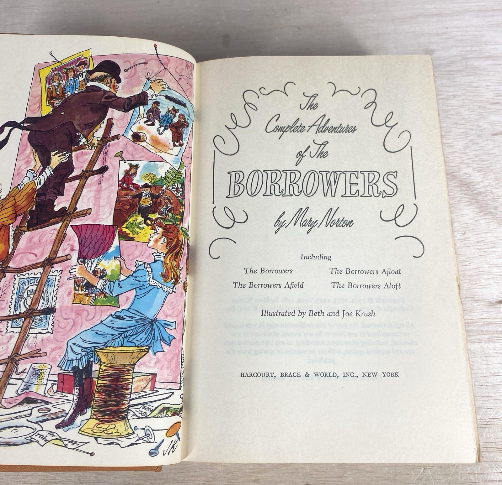 1967 Hardcover “THE COMPLETE ADVENTURES OF THE BORROWERS” Book by Mary Norton