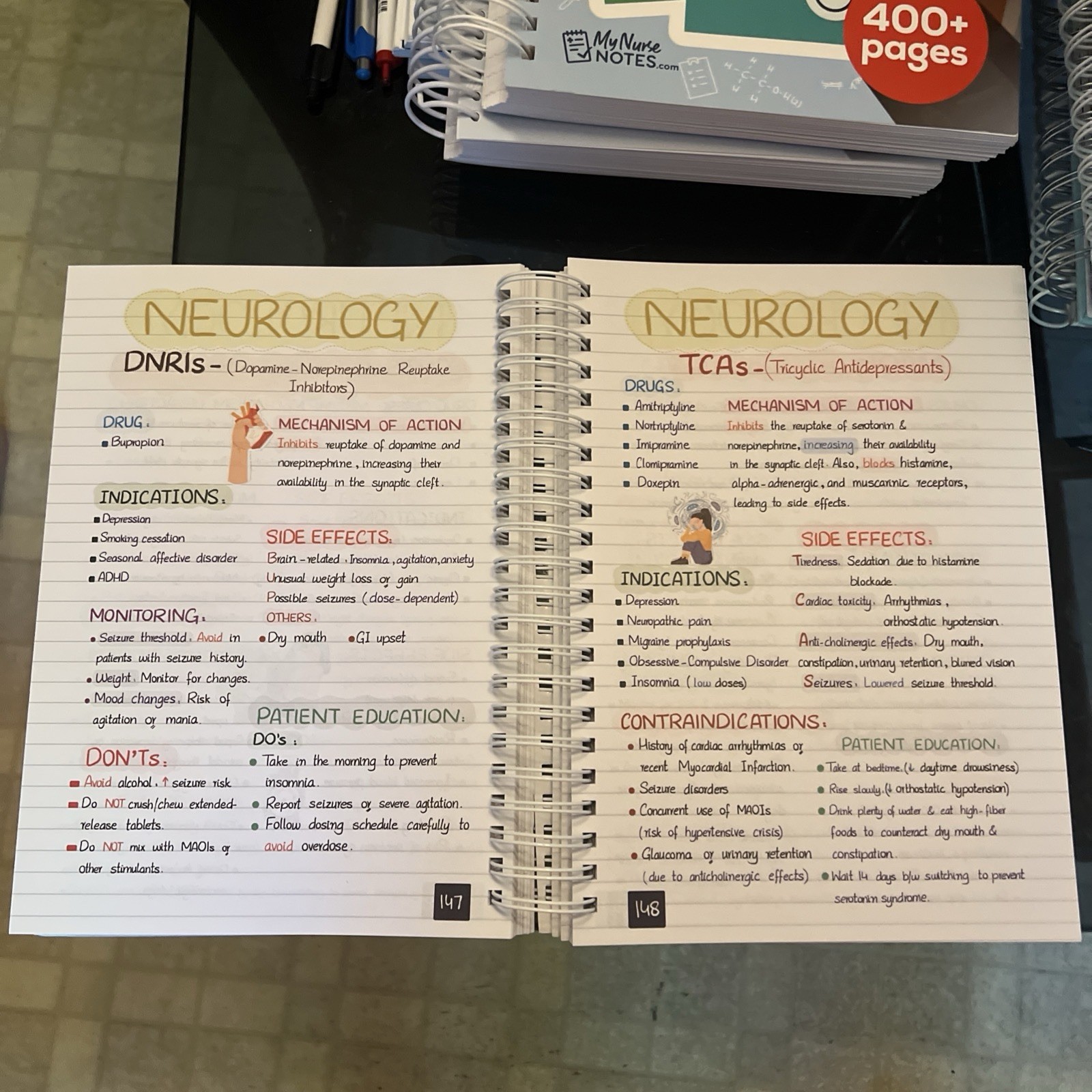 🔥New Nursing Success Bundle 400+ Page Handwritten Notes Designed to Ace Nursing