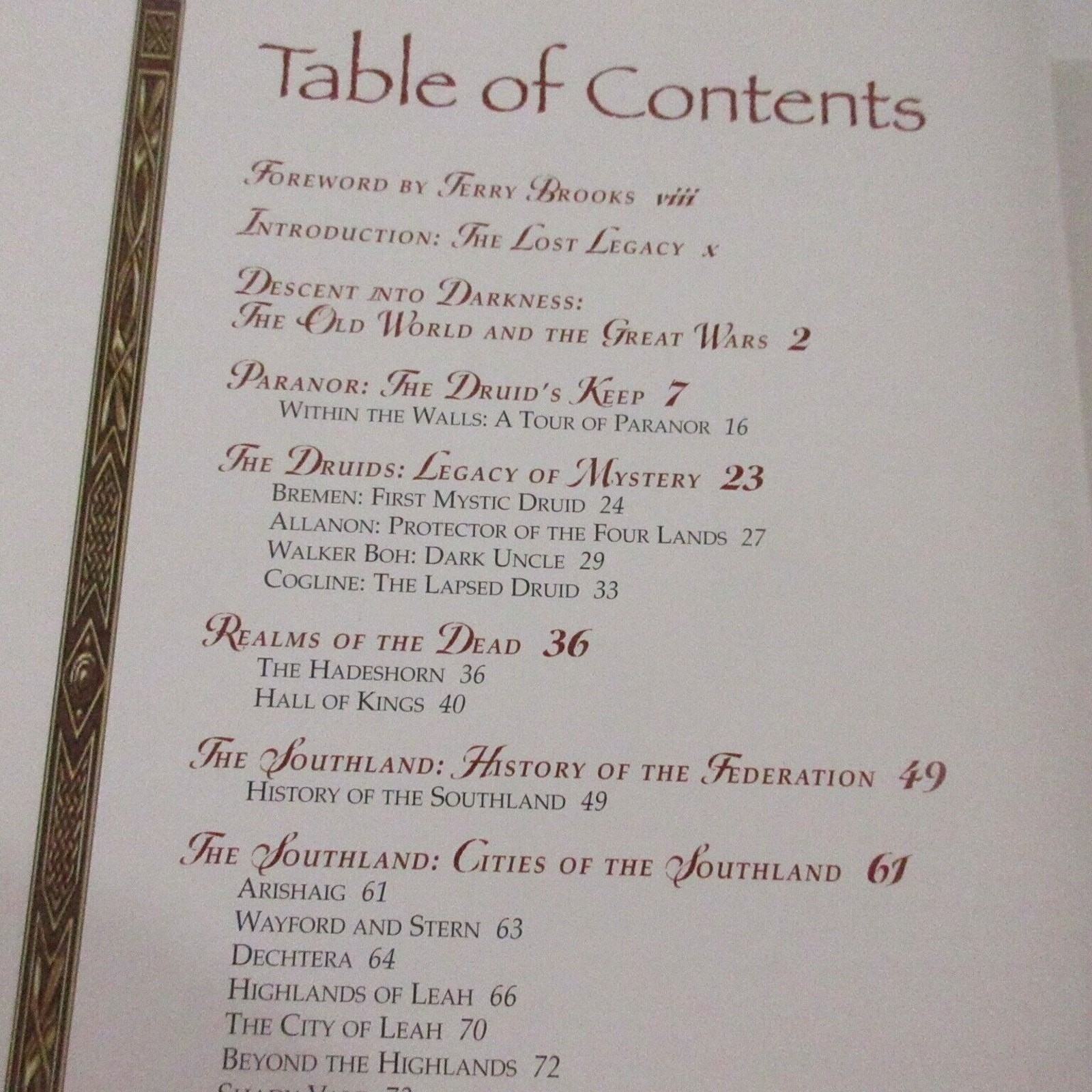 World of Shannara Terry Brooks Patterson White 1st Edition Hardcover Fantasy Gif