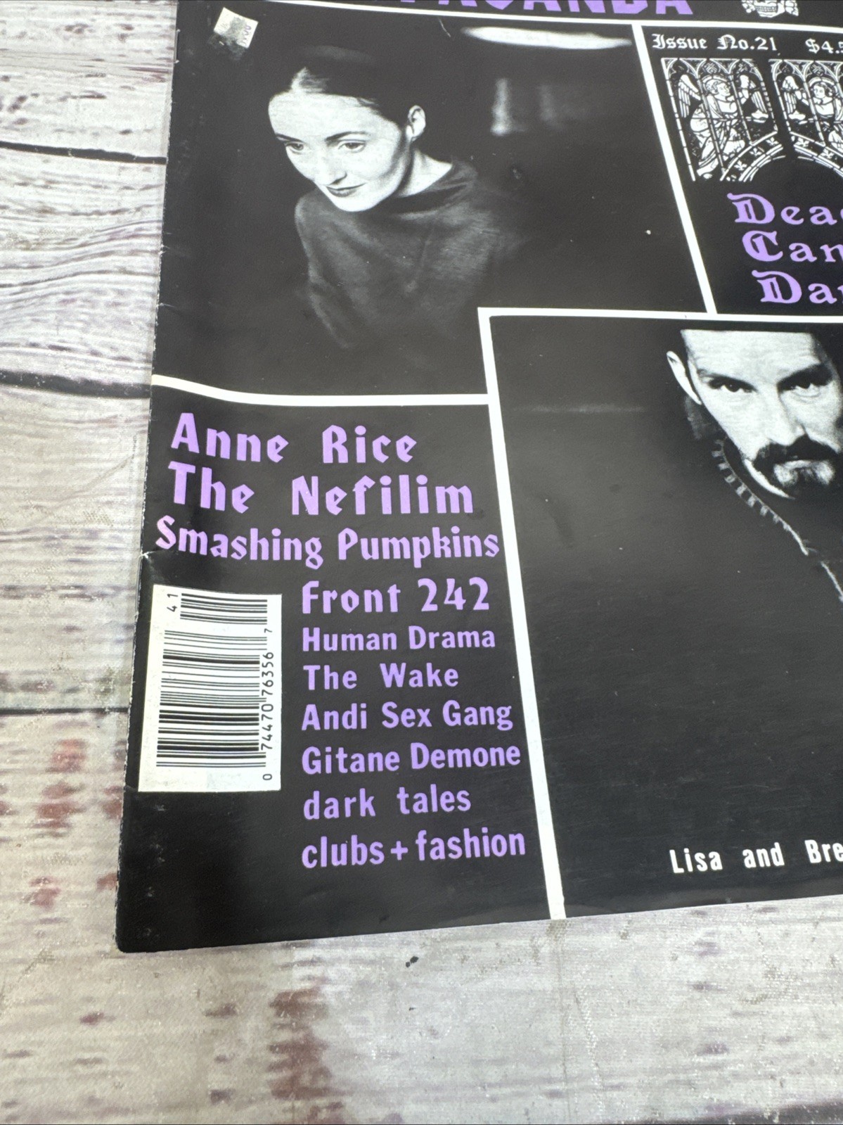 Vintage 1994 Propaganda Magazine #21 Gothic Magazine Dead Can Dance Anne Rice