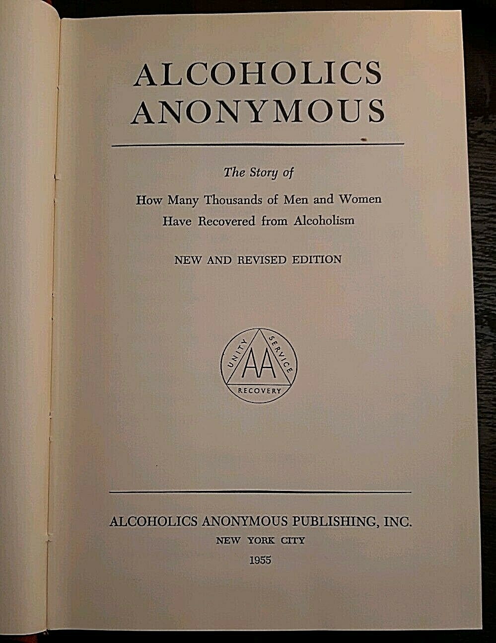 AA PUBLISHERS PROOF LTD COLLECTORS EDITION Pathway to a Cure BIG BOOK Numbered