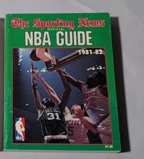 VINTAGE THE SPORTING NEWS 1981-82 OFFICIAL NBA GUIDE BOOK