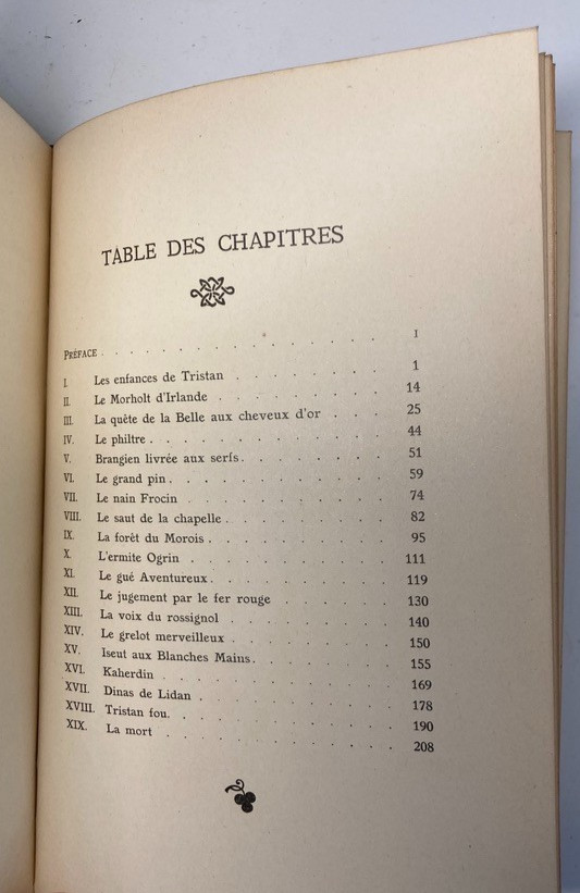 1924 Tristan et Iseut Joseph Bédier Fine Leather Binding Hachette London Pollen