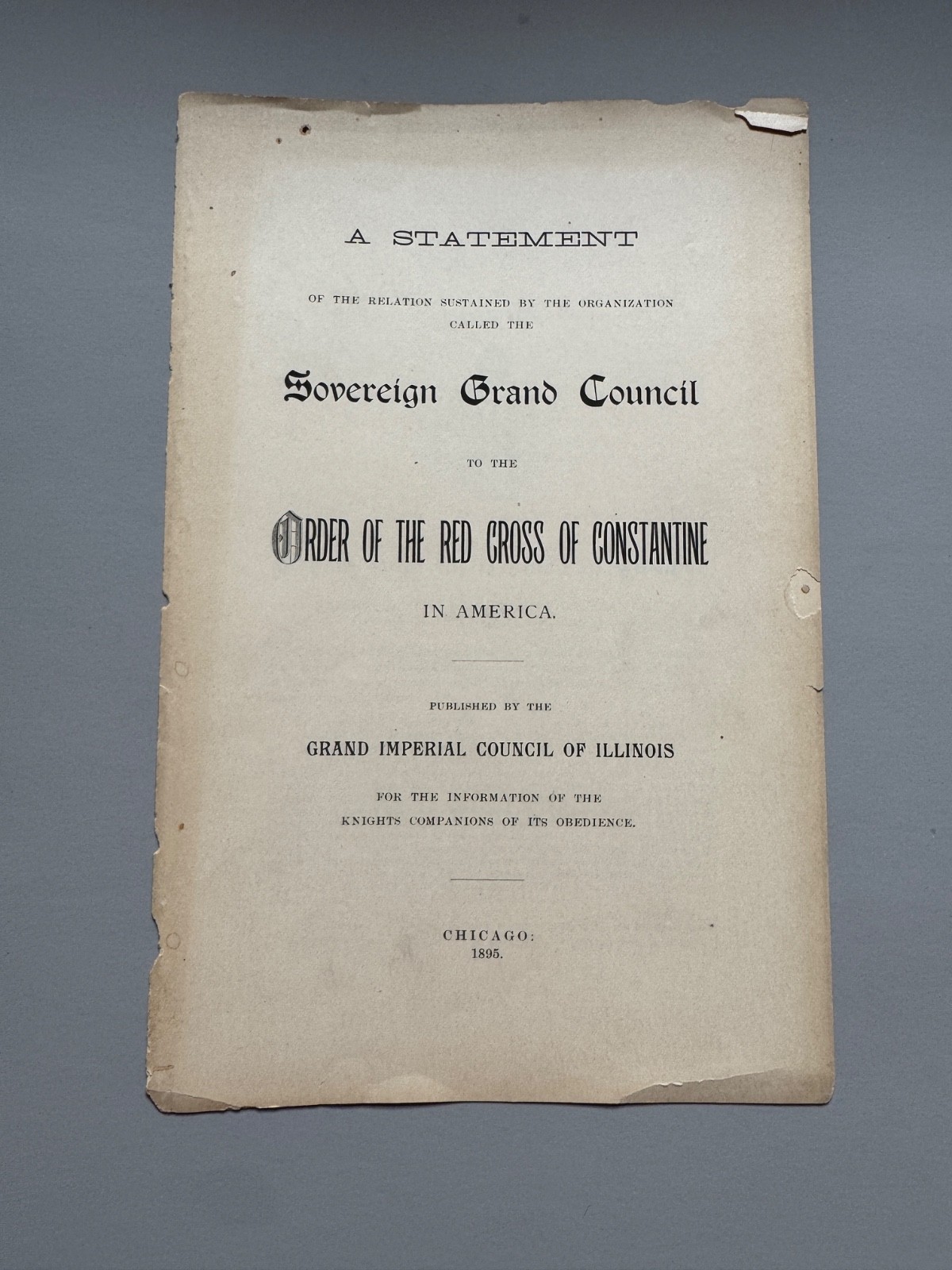 14 Masonic, Rosicrucian, Knights, St. John, Red Cross of Constantine, 1876-1947
