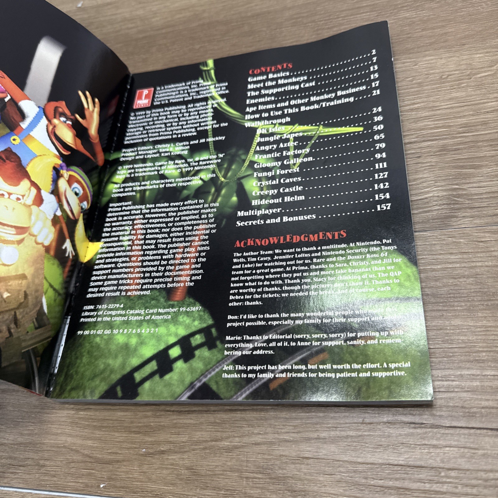 Donkey Kong 64 Prima Strategy Guide For Nintendo 64 N64 w/ Map Poster