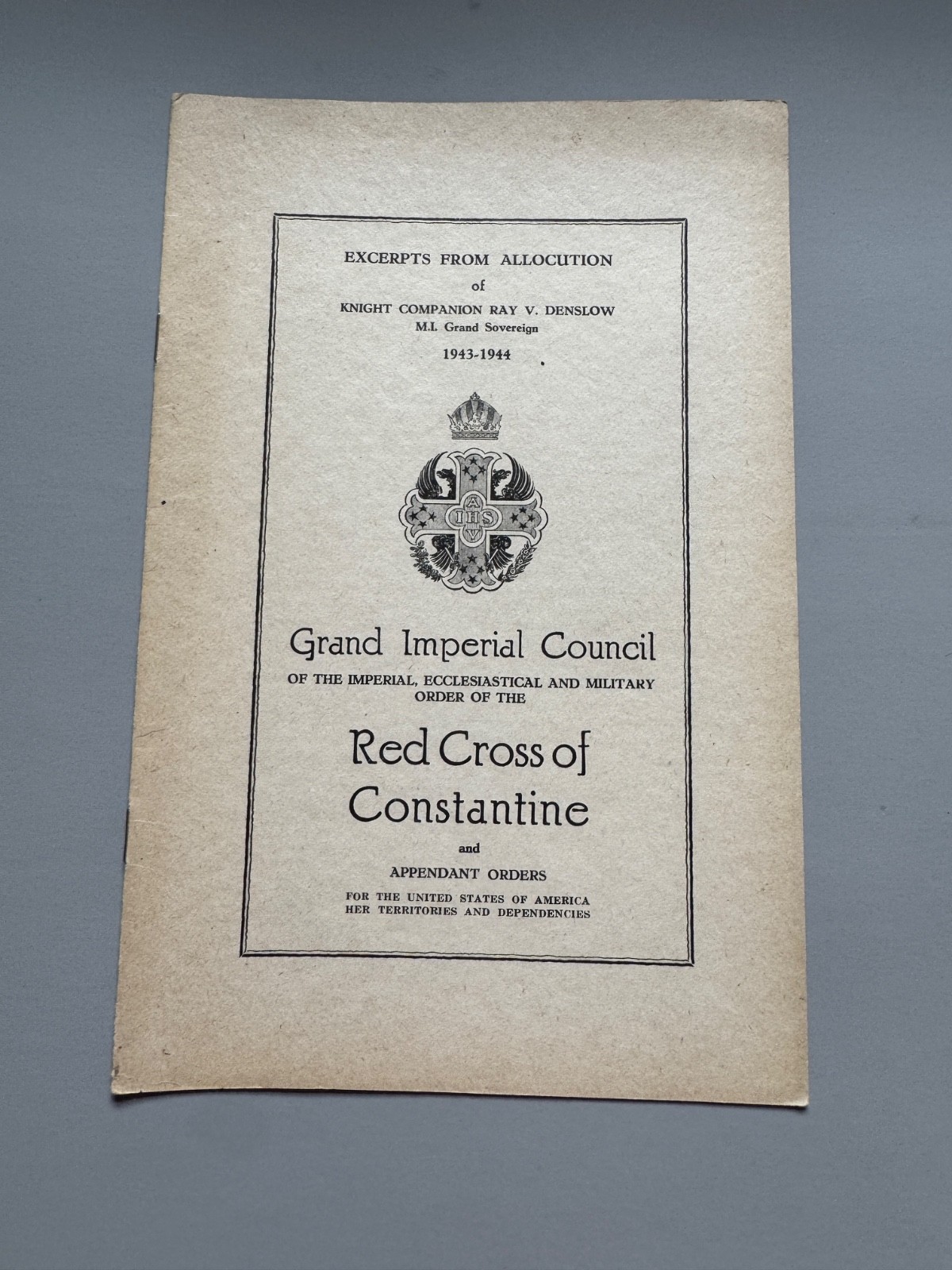 14 Masonic, Rosicrucian, Knights, St. John, Red Cross of Constantine, 1876-1947