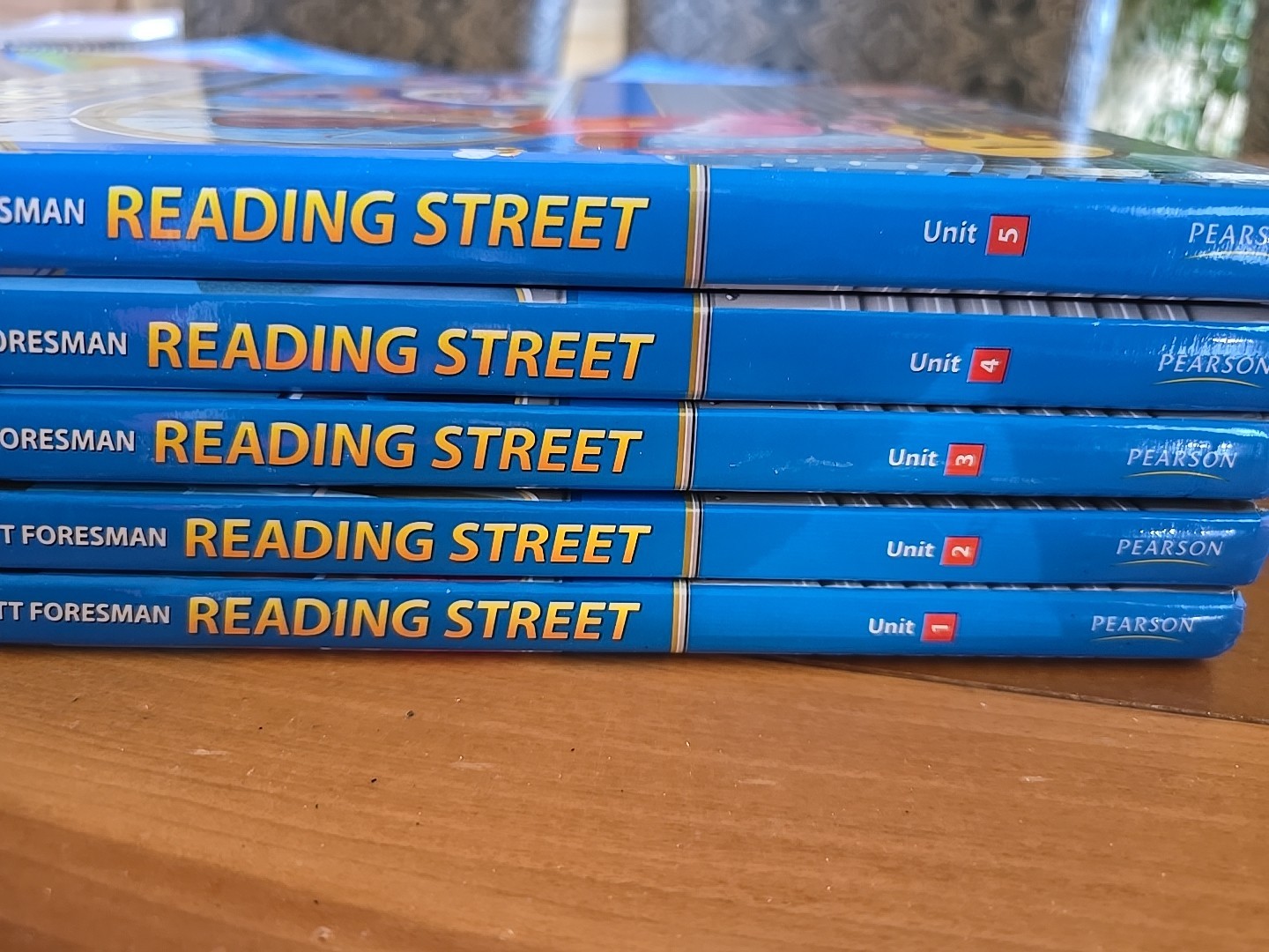 Reading Street Student Textbooks Units 1-5 and Visual Skills workbook Grade 1