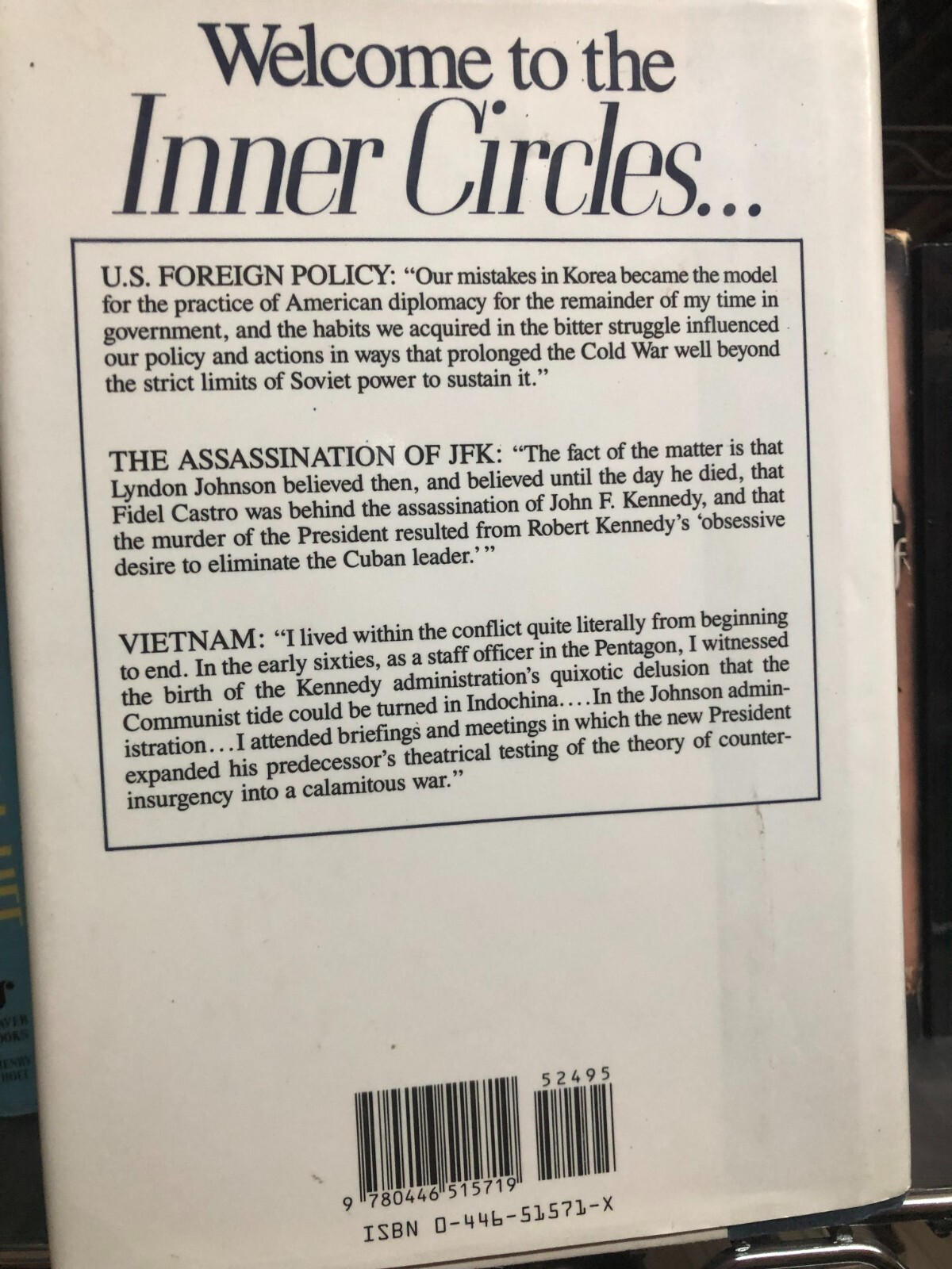 RARE 1ST EDITION! Inner Circles by Alexander M. Haig, Jr (1992) FINE HC w/JACKET