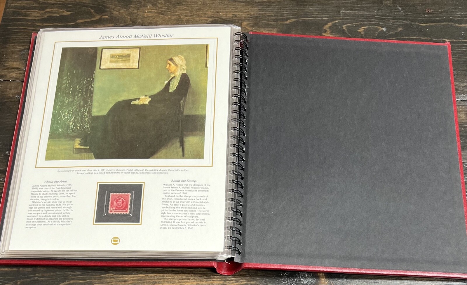 American Artist Stamp Panels – Complete Set ~ Stamp Book Collection