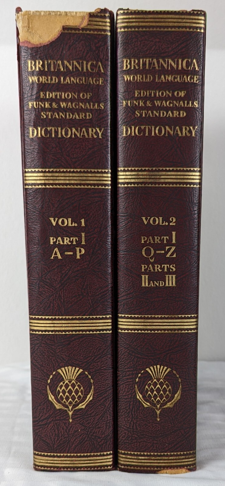 1964 Britannica World Language International Edition Funk Standard Dictionary