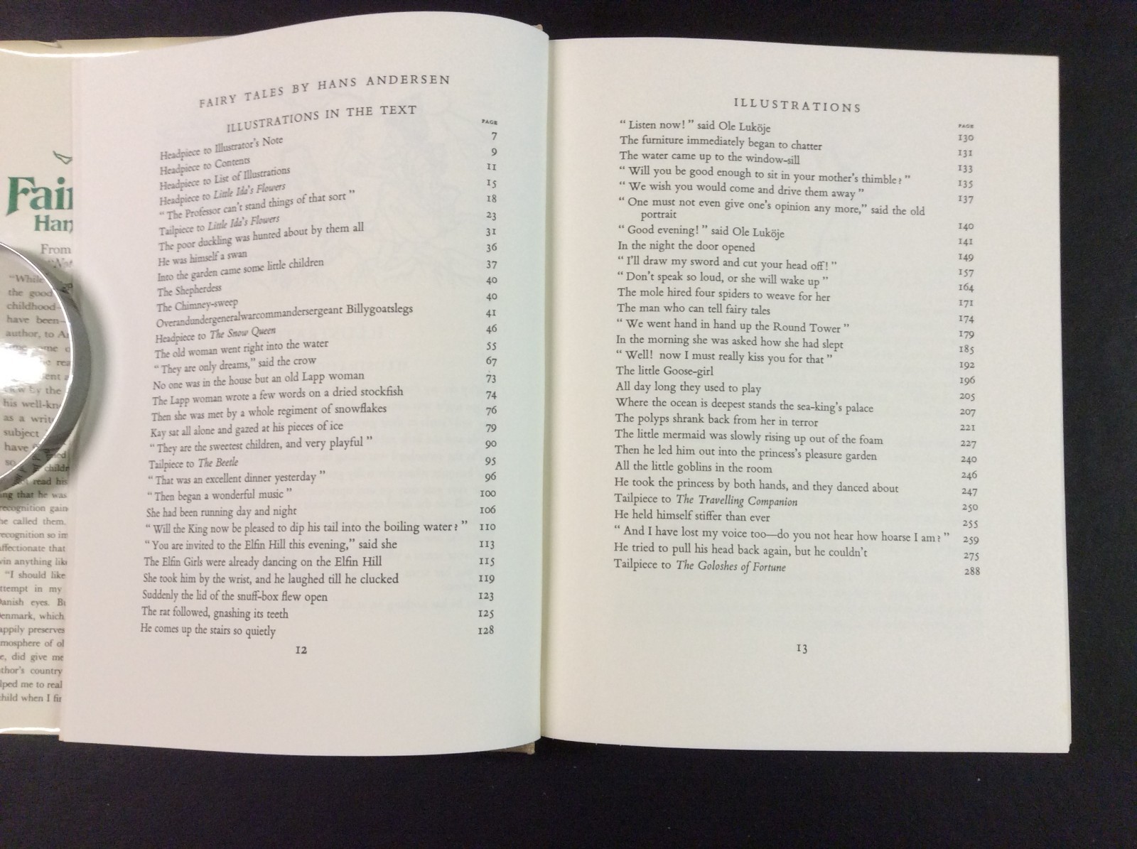 Fairy Tales by Hans Andersen Hardcover 288 Pages (Very Good)