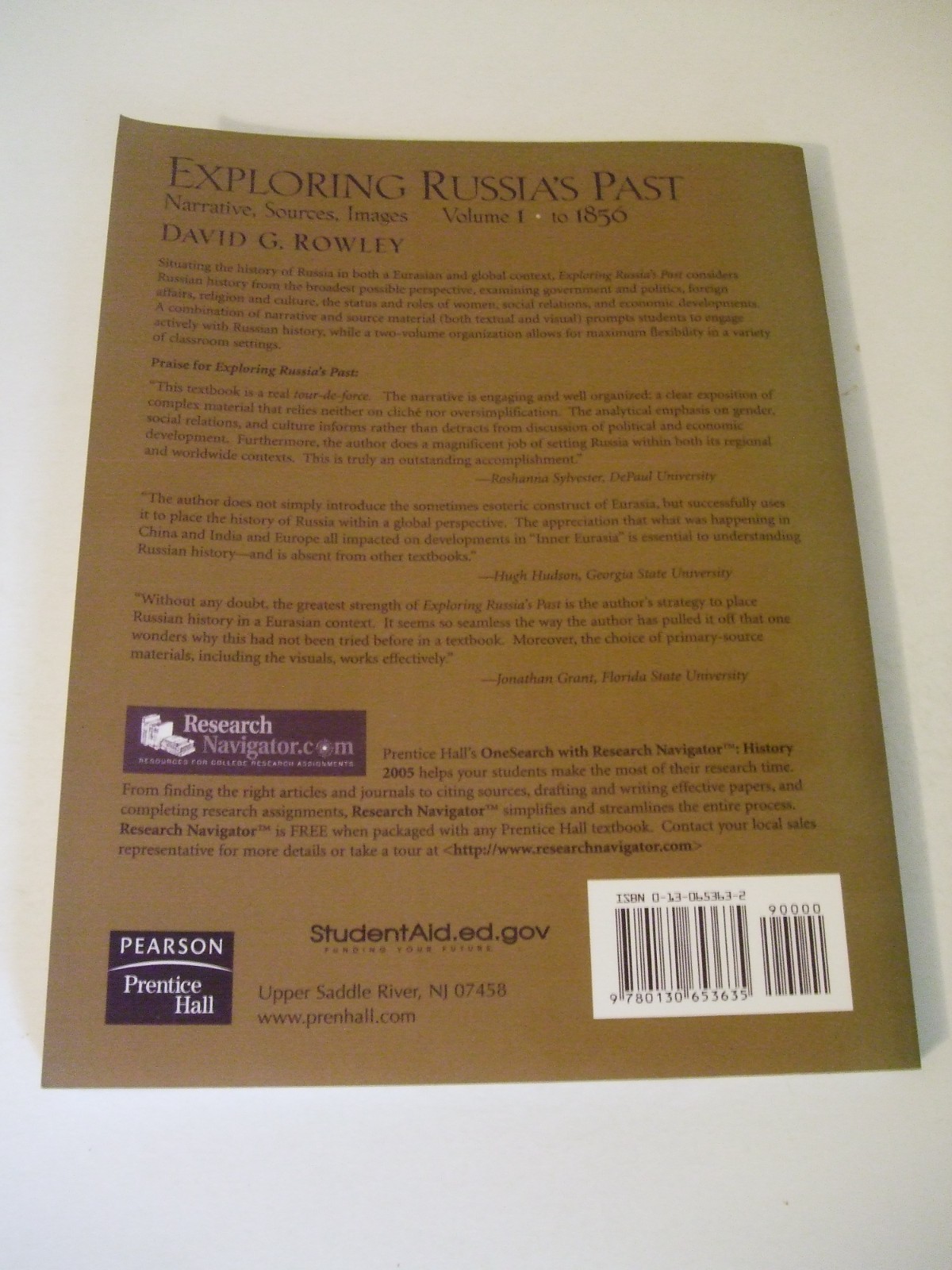 Exploring Russia’s Past: Narrative, Sources, Images. Volume 1: Prehistory – 1856
