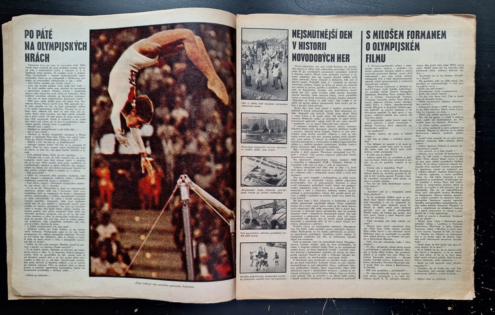 KAJA SAUDEK – COMIC LIPS TULLIAN No. 38, CZECH MAGAZINE MLADY SVET, No. 41/1972