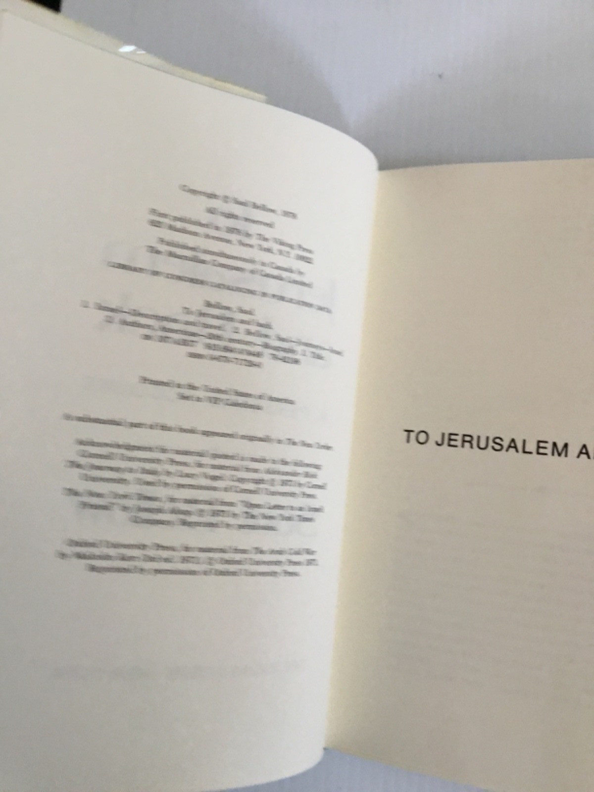 Saul bellow 3 book lot Him With His Foot in His to jerusalem, mr. sammlers hcdj
