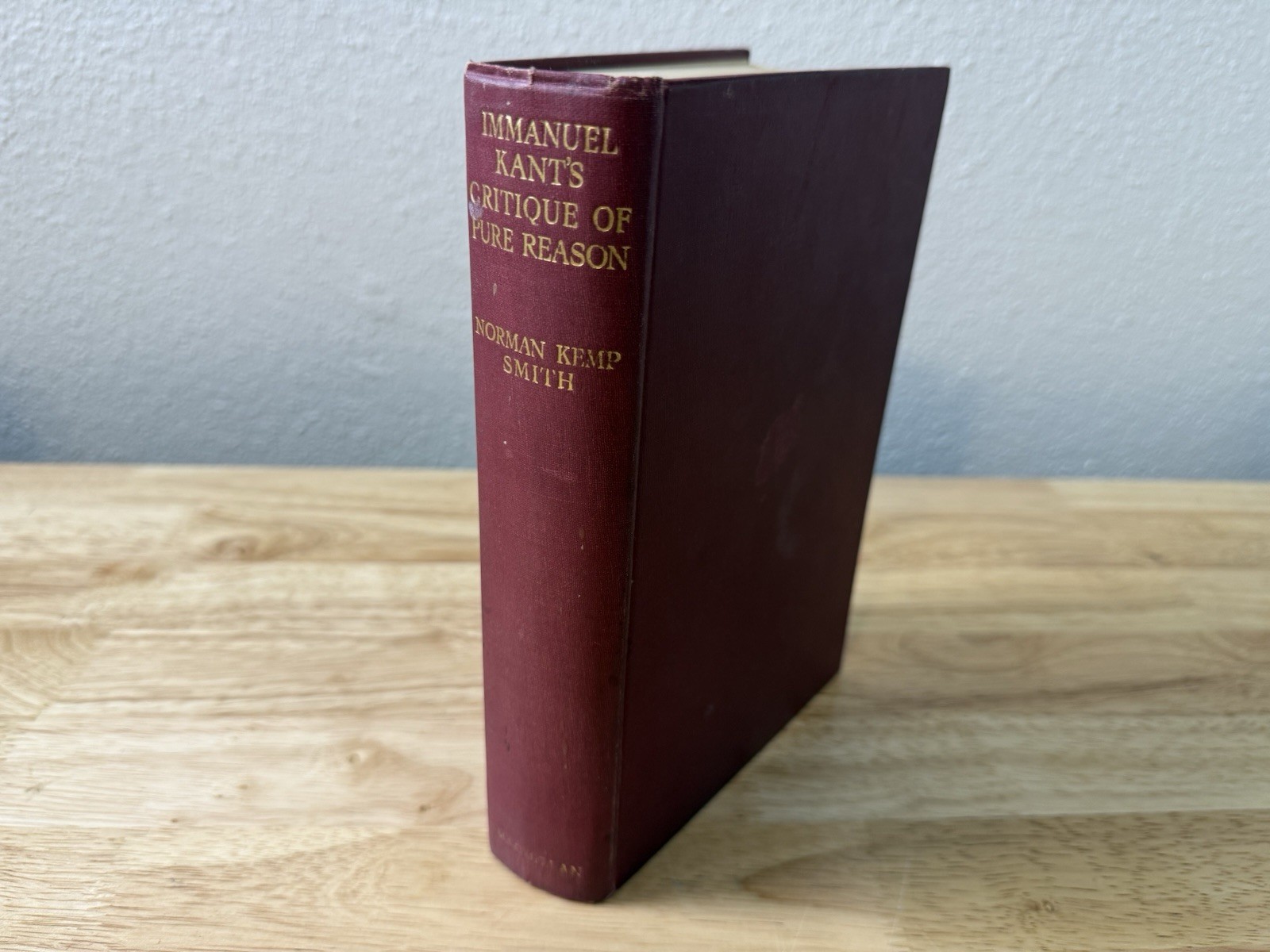 Immanuel Kant Critique of Pure Reason 1958 – Underlined And Notes