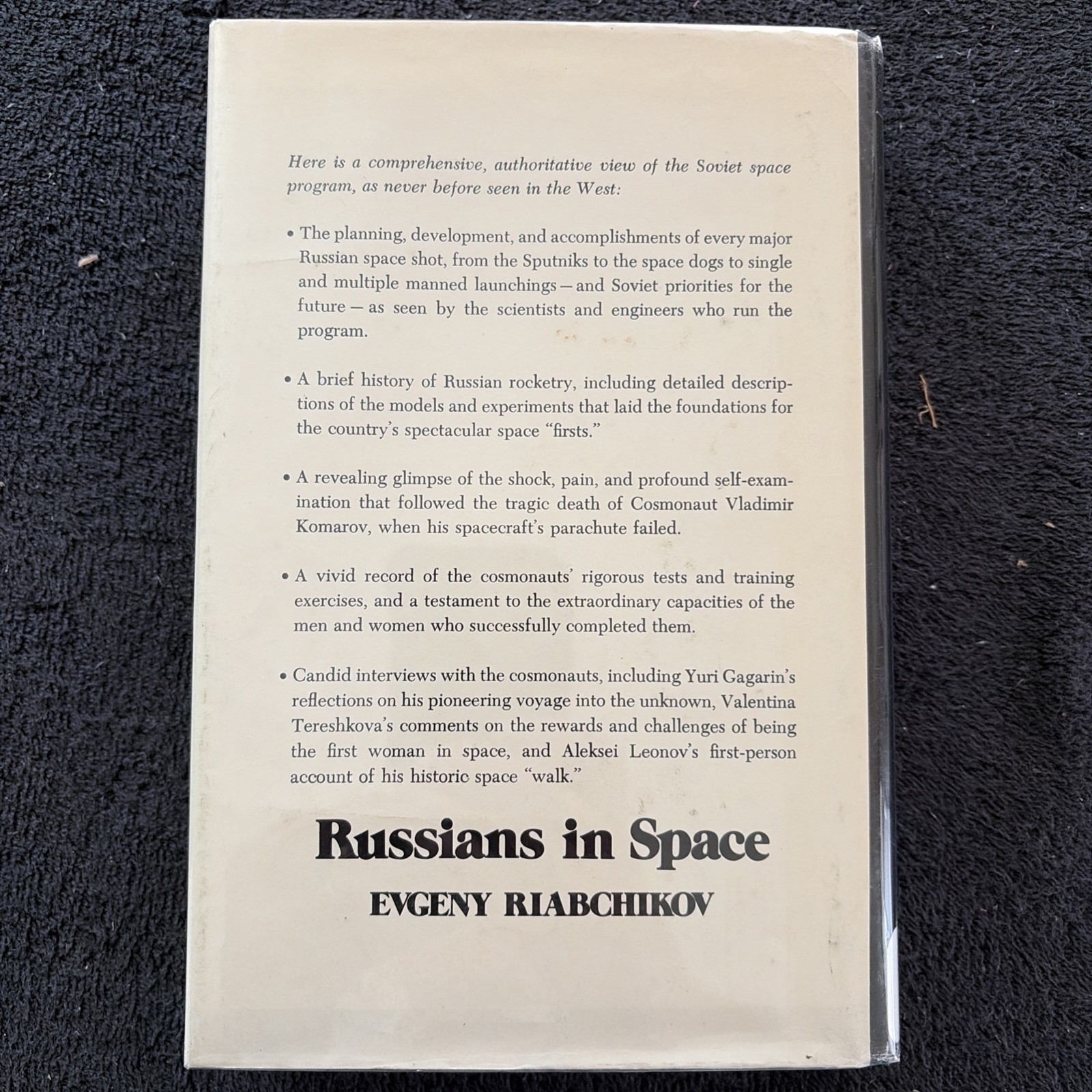 Russians in Space By Evgeny Riabchikov HC Dust Cover Good Condition X Library ￼
