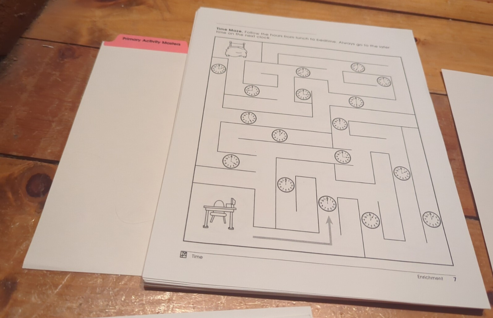 TouchMath Time Kit The 1st Edition (TM341) (Missing pages 1-6)