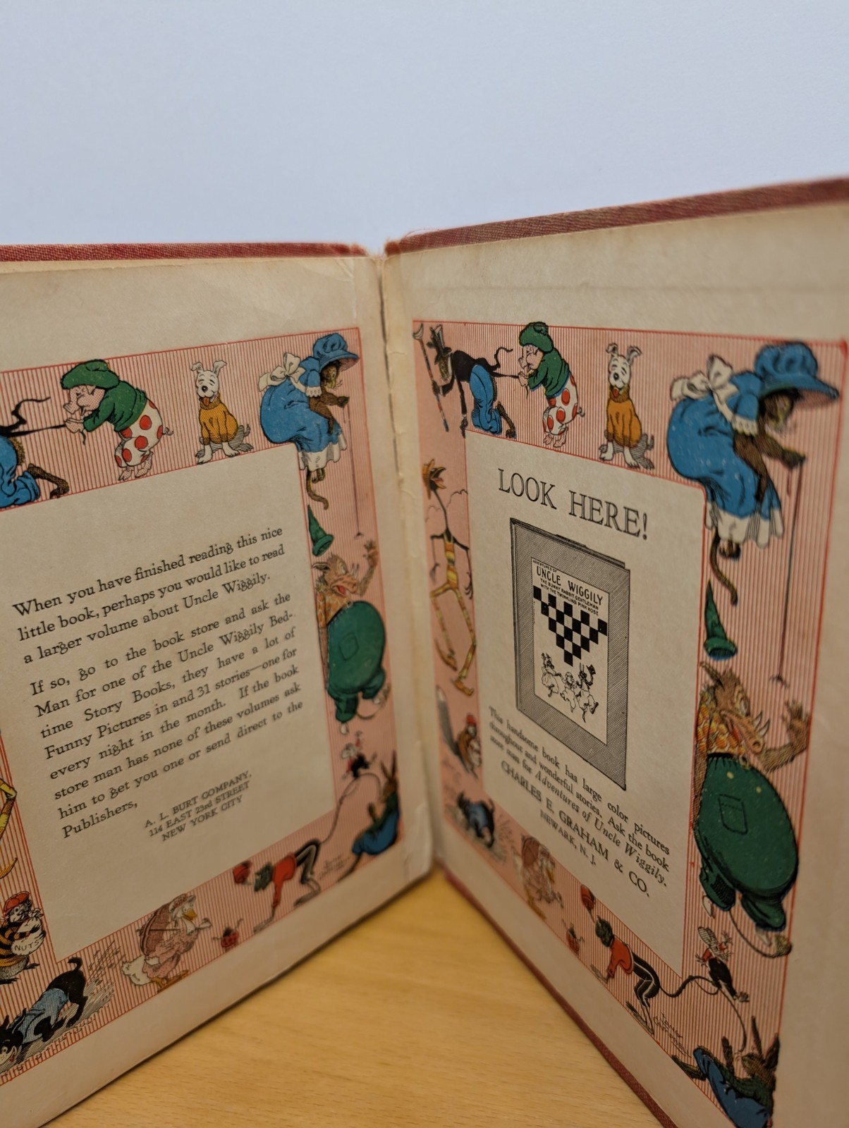 Antique UNCLE WIGGILY’S STORY BOOK 1921 A. L. BURT COMPANY