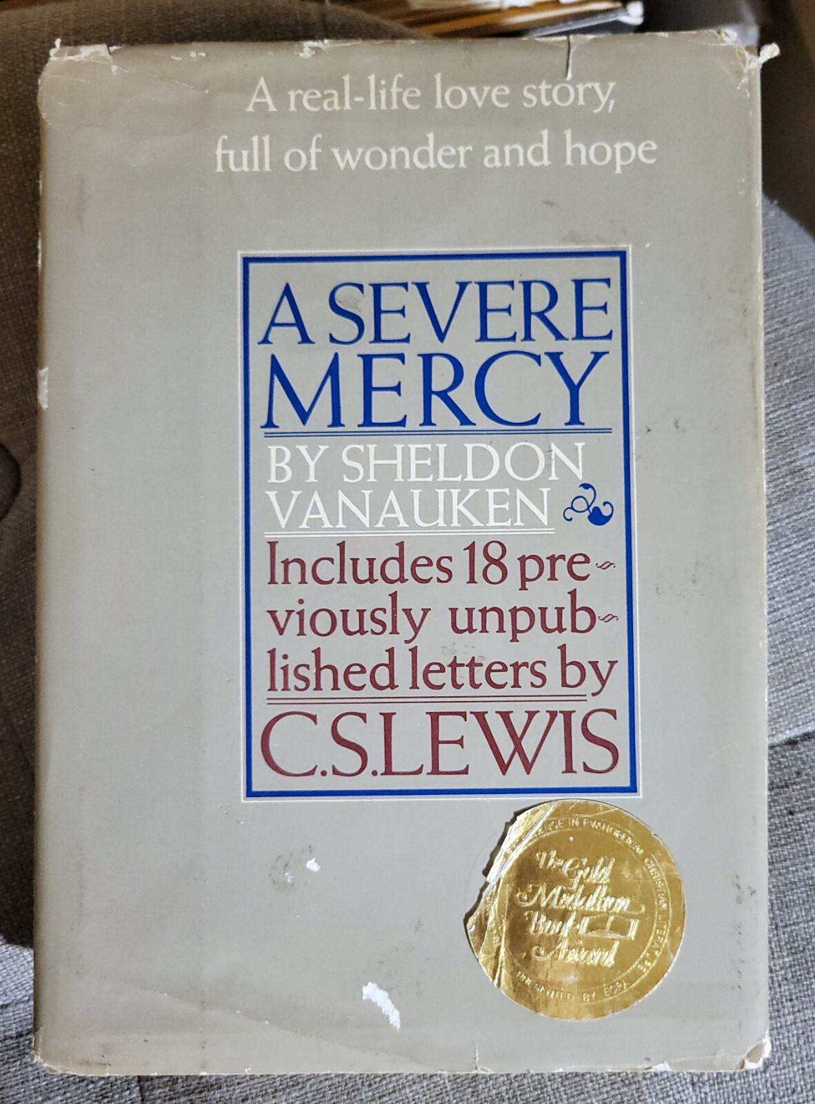 Sheldon Vanauken A SEVERE MERCY 1980 Hardcover C.S. Lewis HCDJ