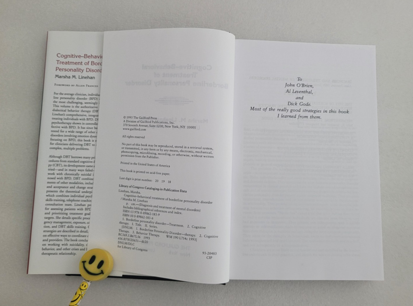 Cognitive-Behavioral Treatment of Borderline Personality D by Marsha M. Linehan