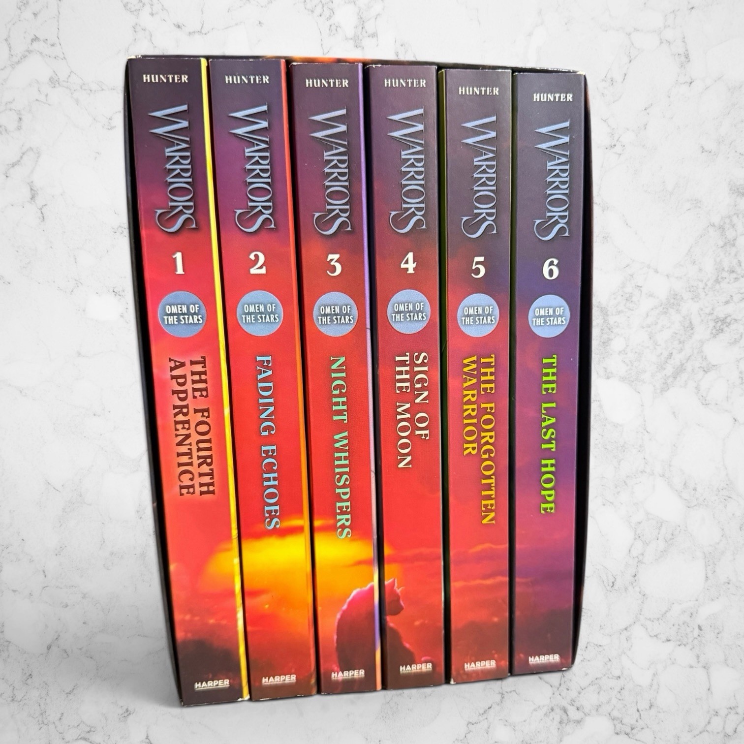 Warriors – Omen of the Stars – Complete 4th Series Box Set Books 1-6 Erin Hunter