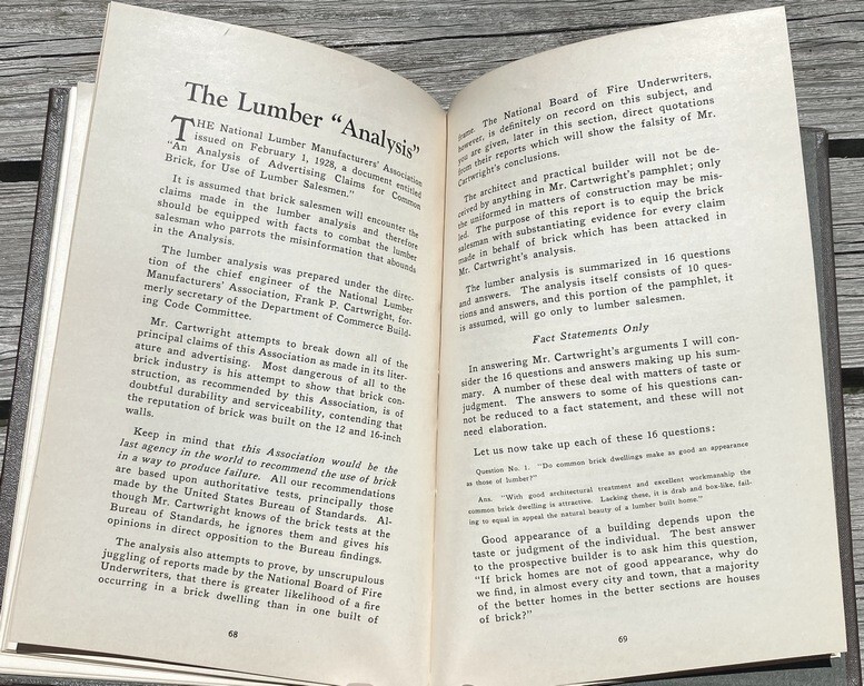 THE BRICK SALESMAN Ralph Stoddard 1928 hc 102 pages; Technical Information, etc