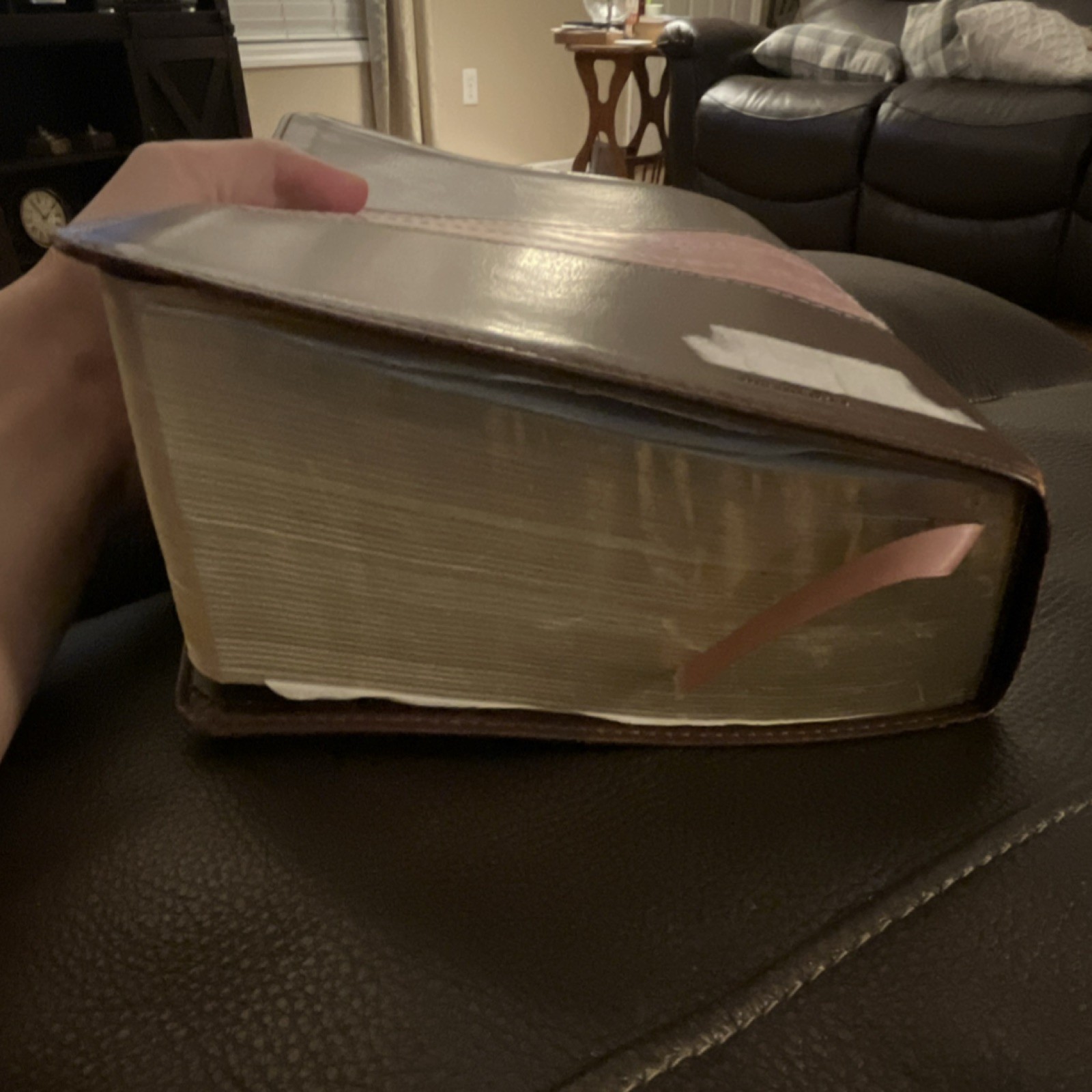 Crossway ESV Study Bible Study Edition Leather Bound w/ Ribbon Marker 2008
