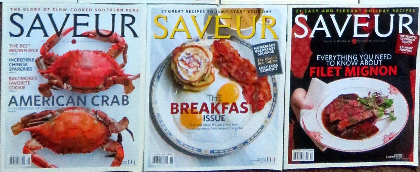 SAVEUR Magazine – #95/116, Fifteen (15) Issues from 2006-2008