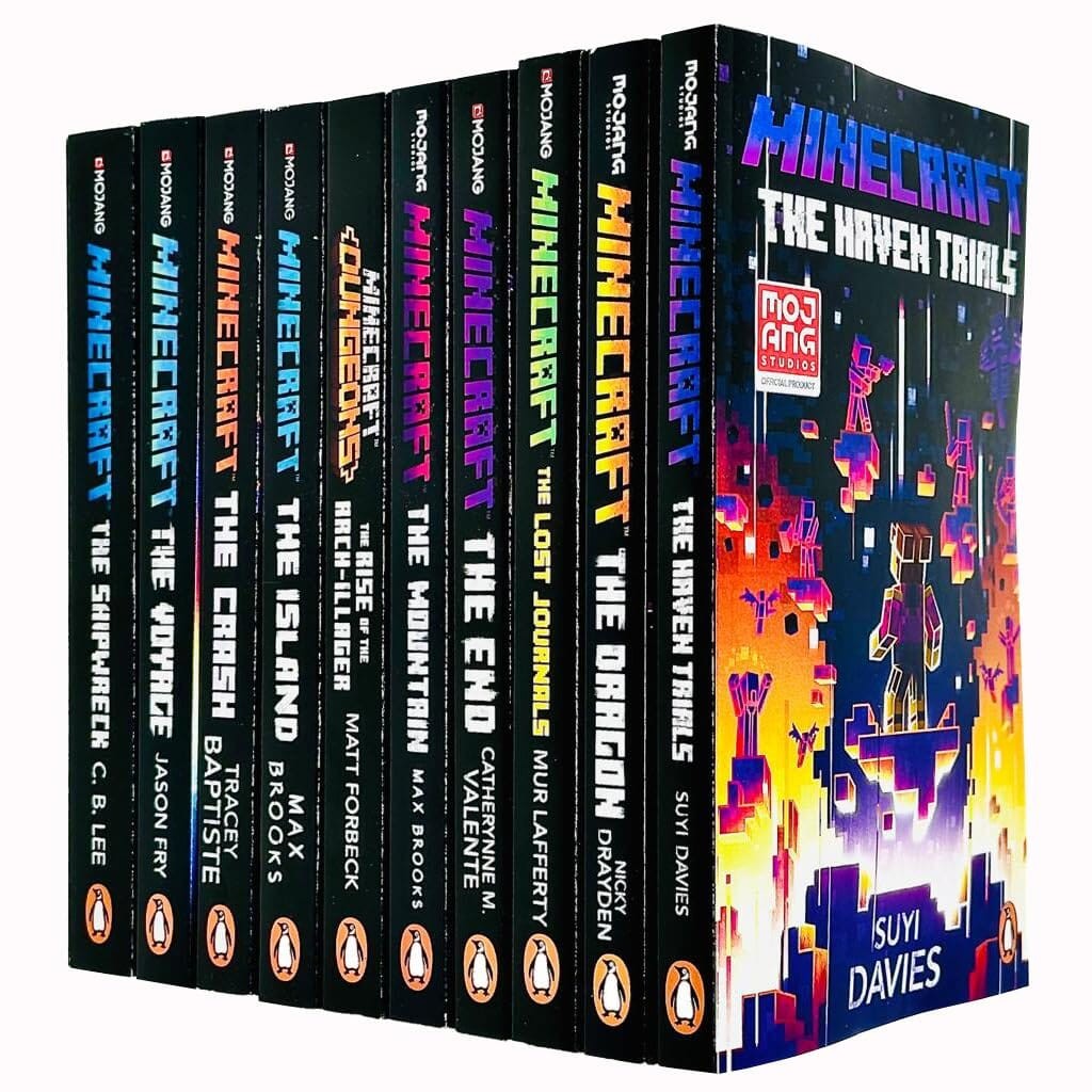 The Official Minecraft Novels: 10 Books Collection Set – Ages 7-11 – Paperback