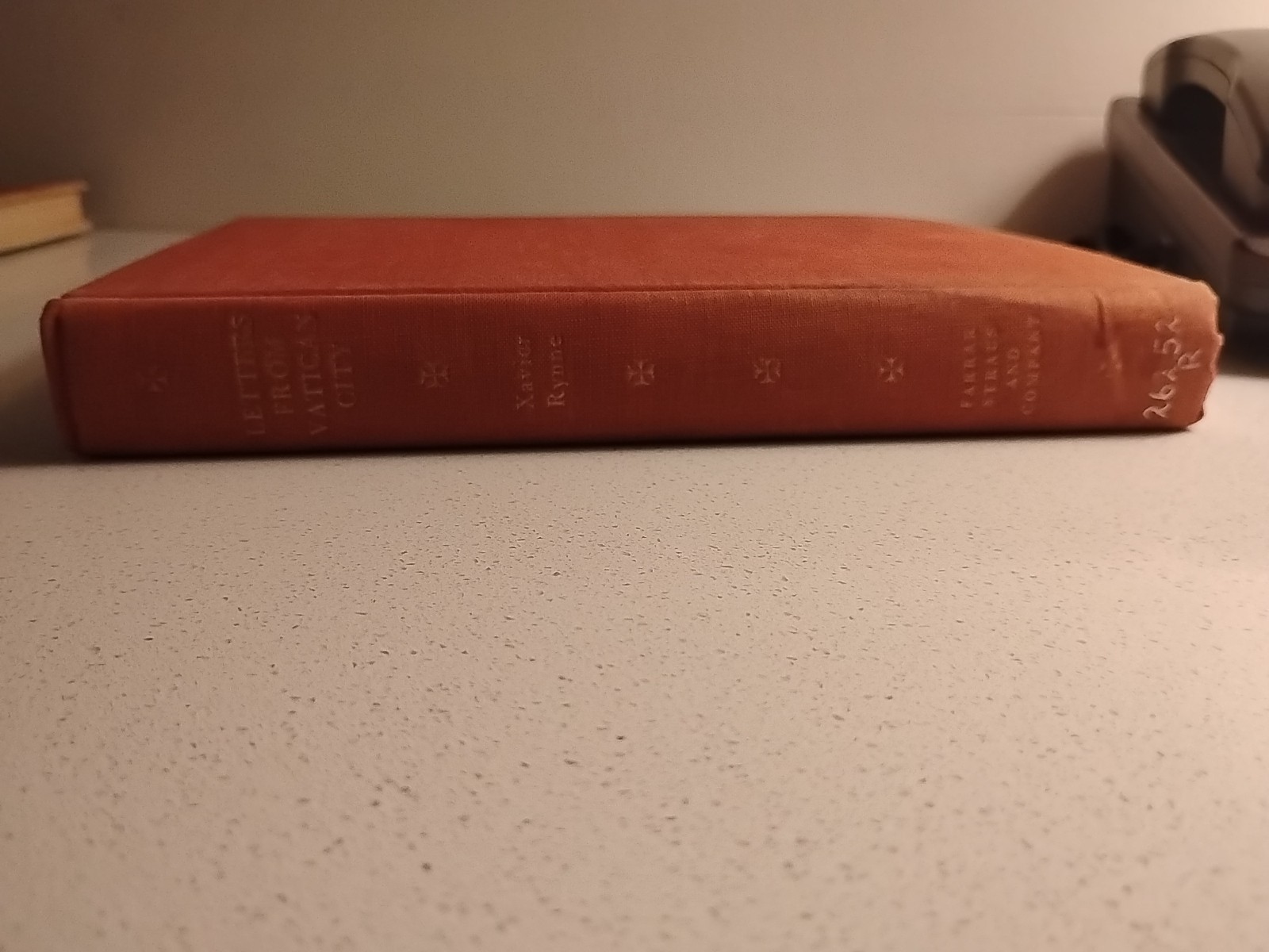 1963 Letters From Vatican City – CBS NEWS Reference Library Stamped – 1st Ed