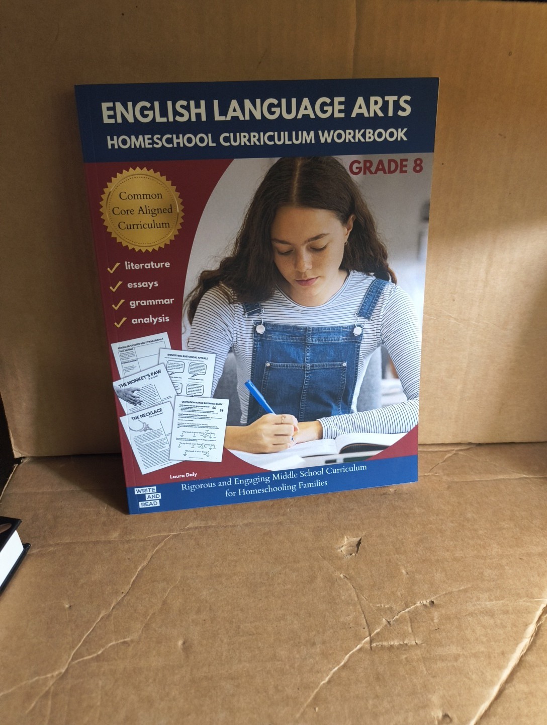 English Language Arts Homeschool Curriculum Workbook Grade 8