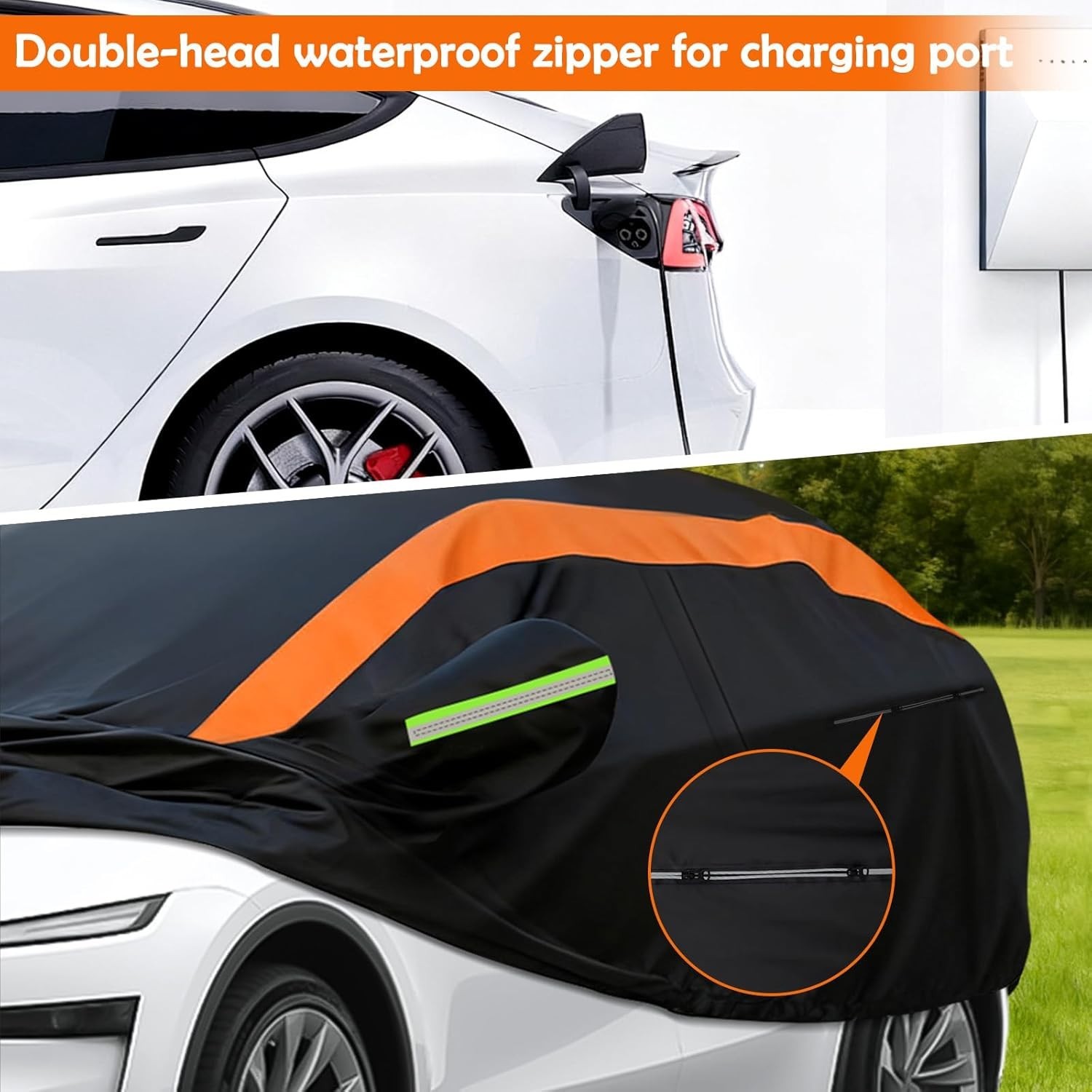 Car Cover for Tesla Model Y 2020-2026, Multi-Layer Automobiles Covers Waterproof