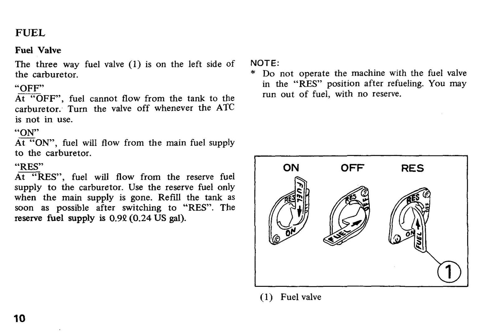 1980 Honda ATC110 Owner’s Manual 58 Pages