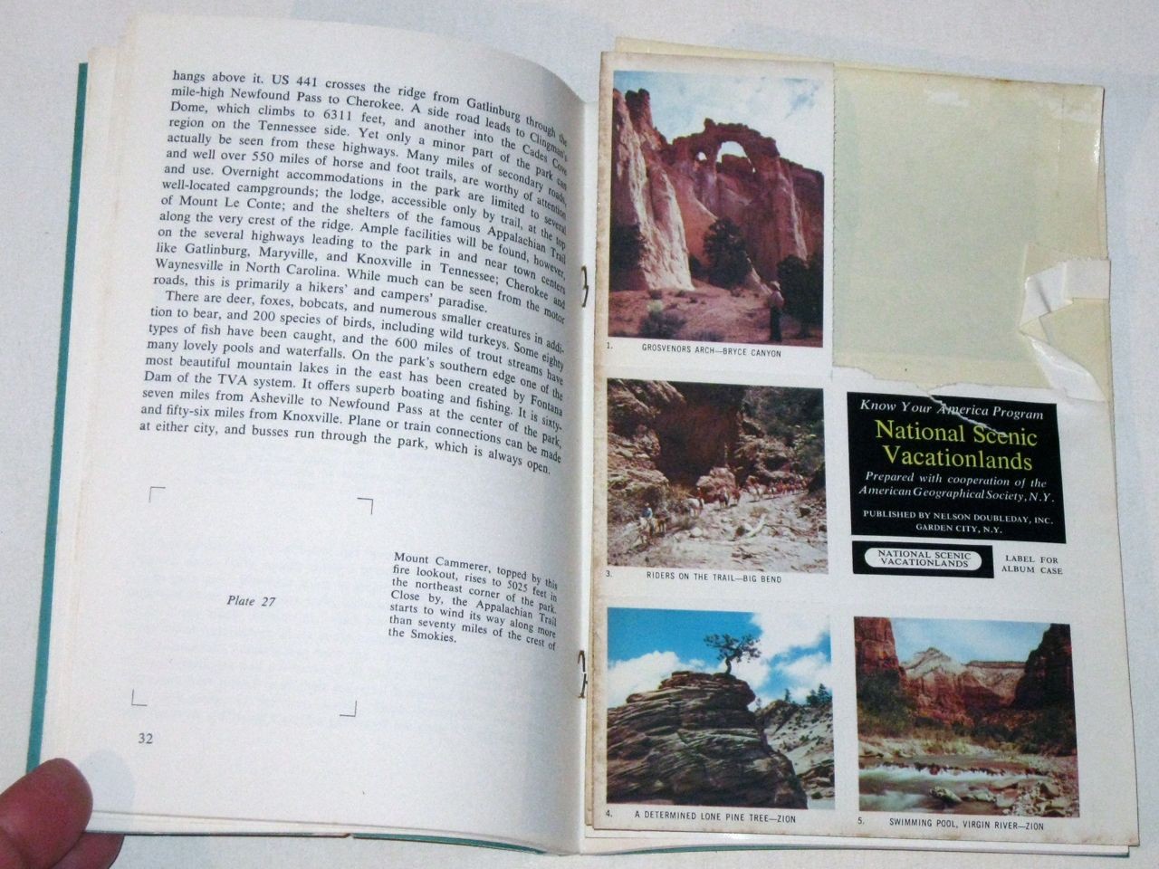 Vintage 1963 “NATIONAL SCENIC VACATIONLANDS” Know Your AMERICA Program Booklet!
